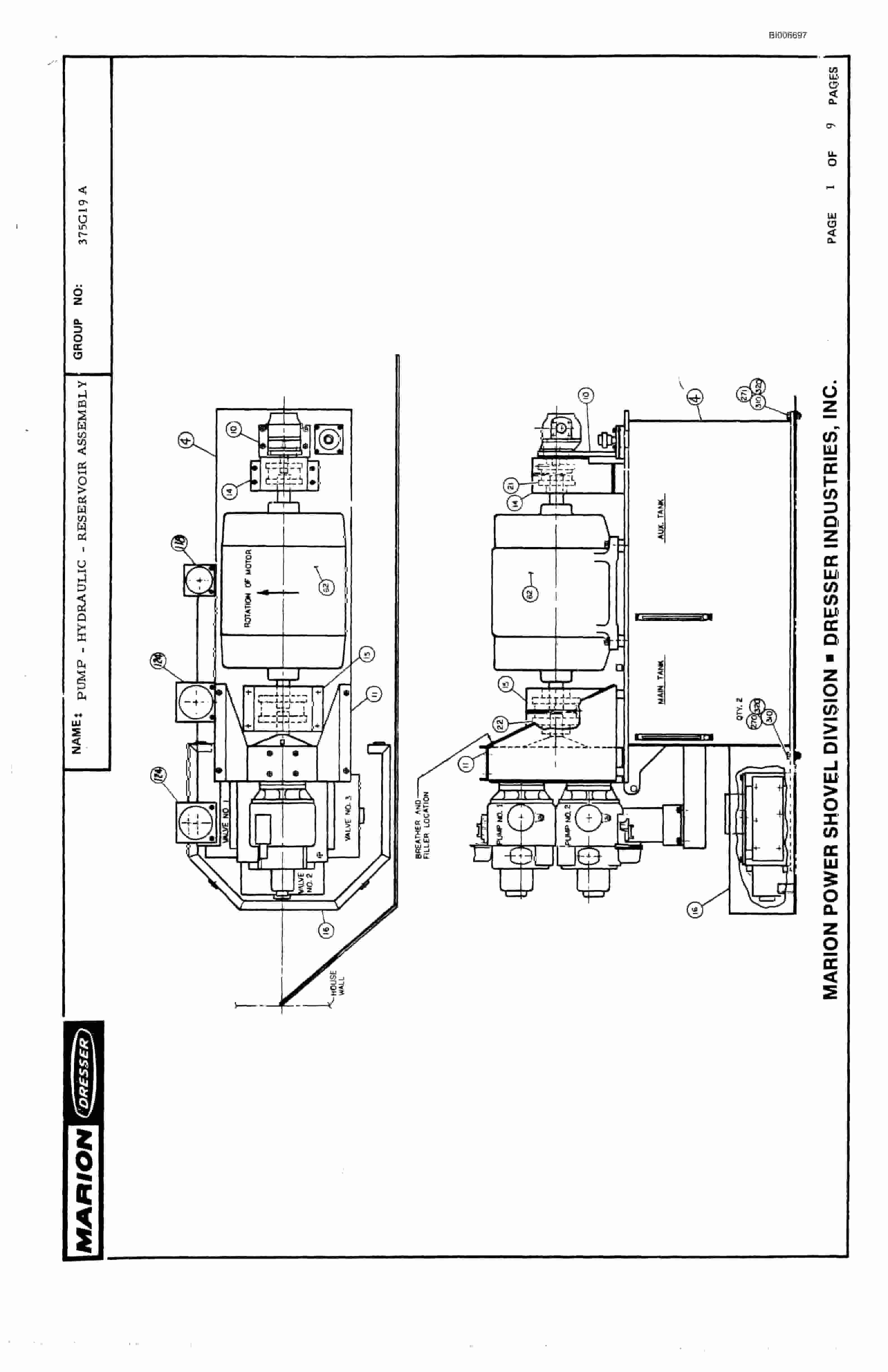 Bucyrus Marion M4 Drill Parts Catalog BI006697-5
