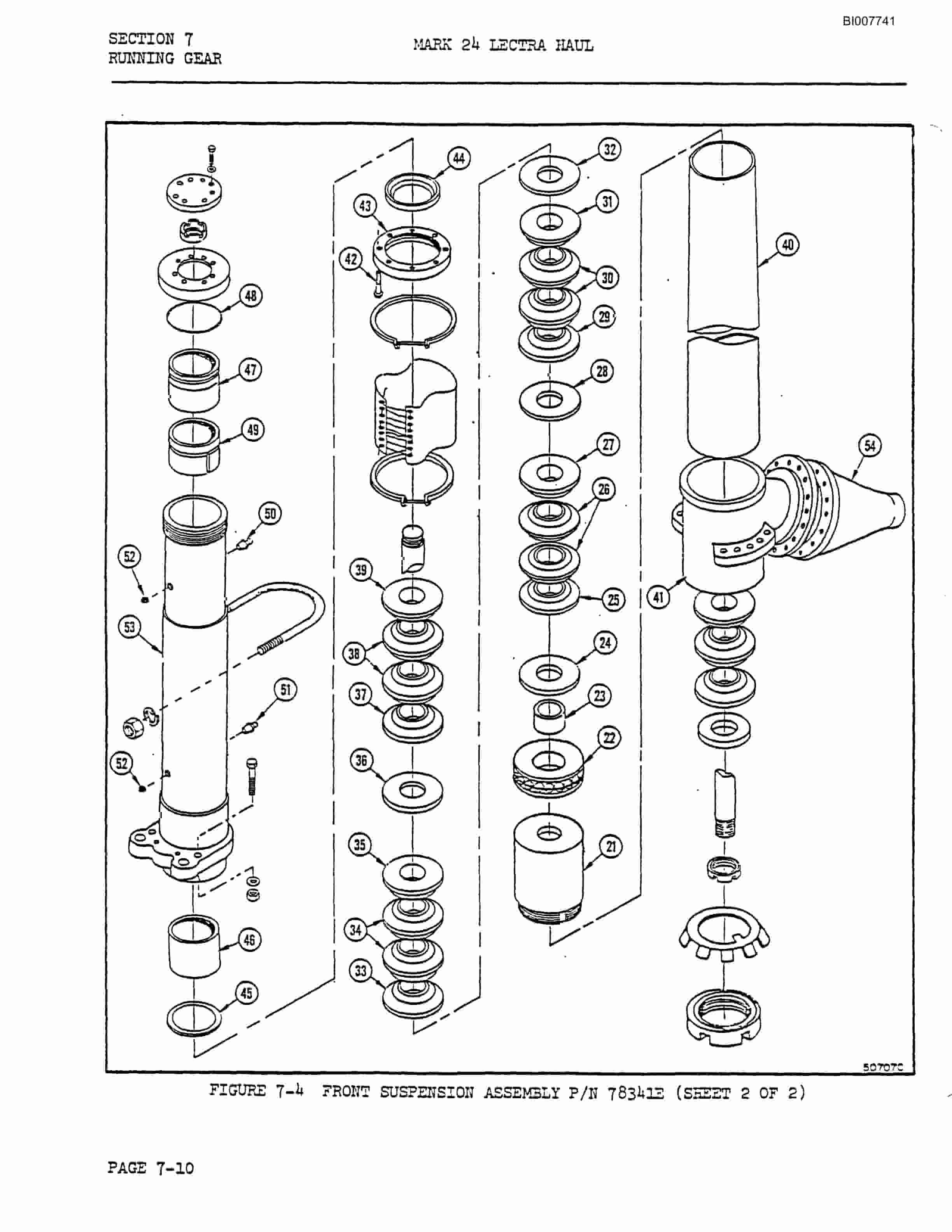 Bucyrus Mark 24 Illustrated Parts Catalog BI007741-4