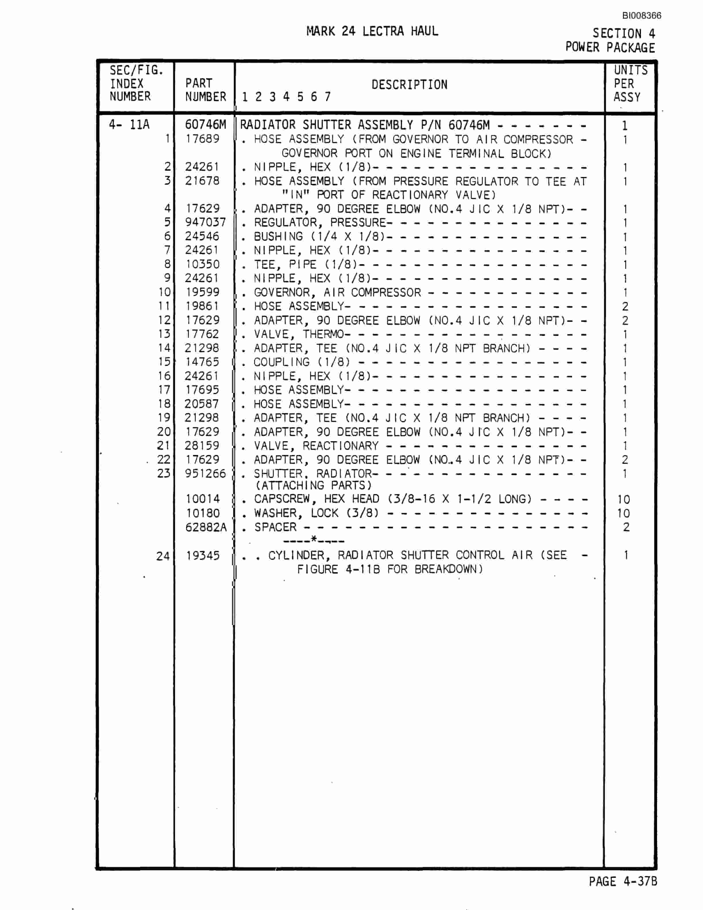 Bucyrus Mark 24 Illustrated Parts Catalog BI008366-2