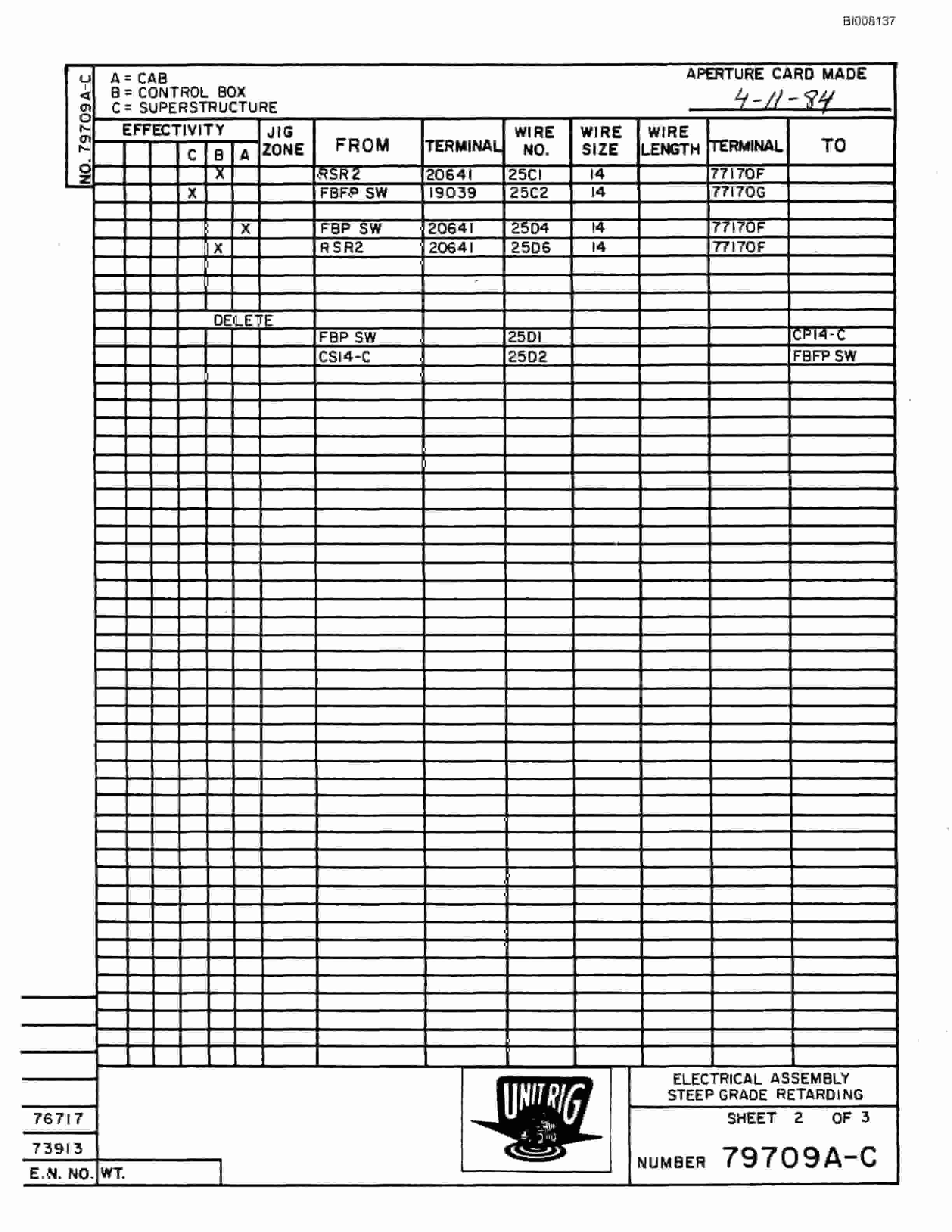 Bucyrus Mark 24 Parts Catalog BI008137-2