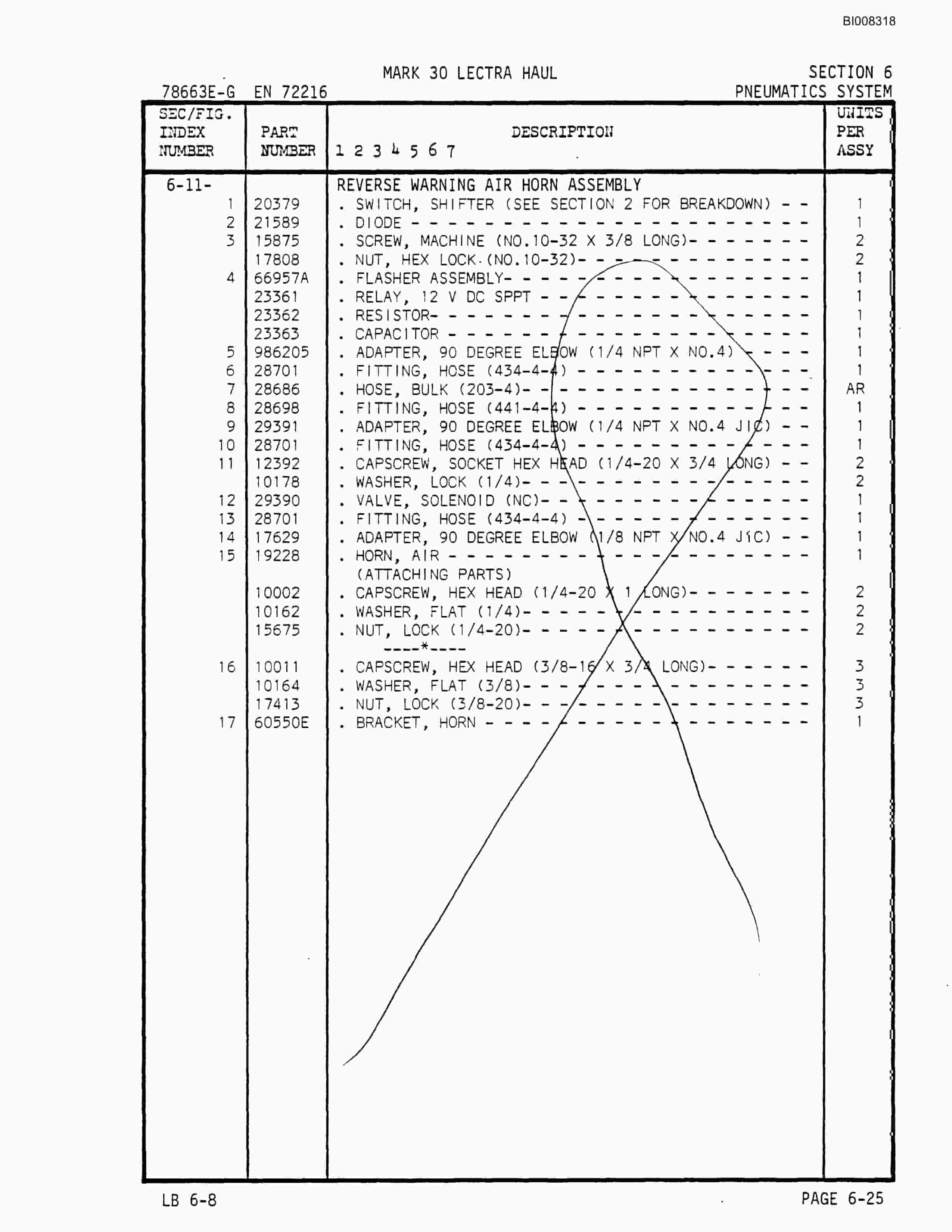 Bucyrus Mark 30 Illustrated Parts Catalog BI008318-4