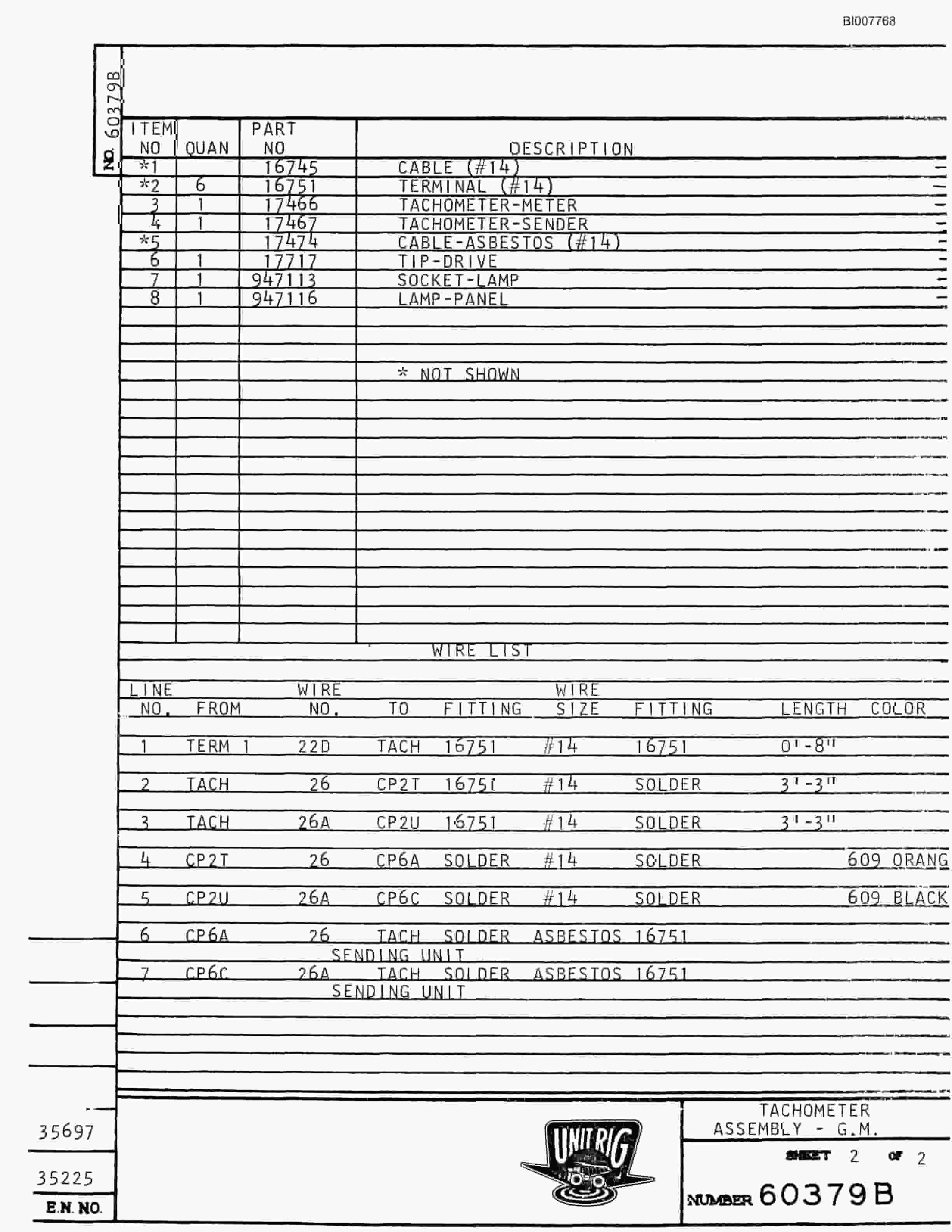 Bucyrus Mark 30 Parts Catalog BI007768-2