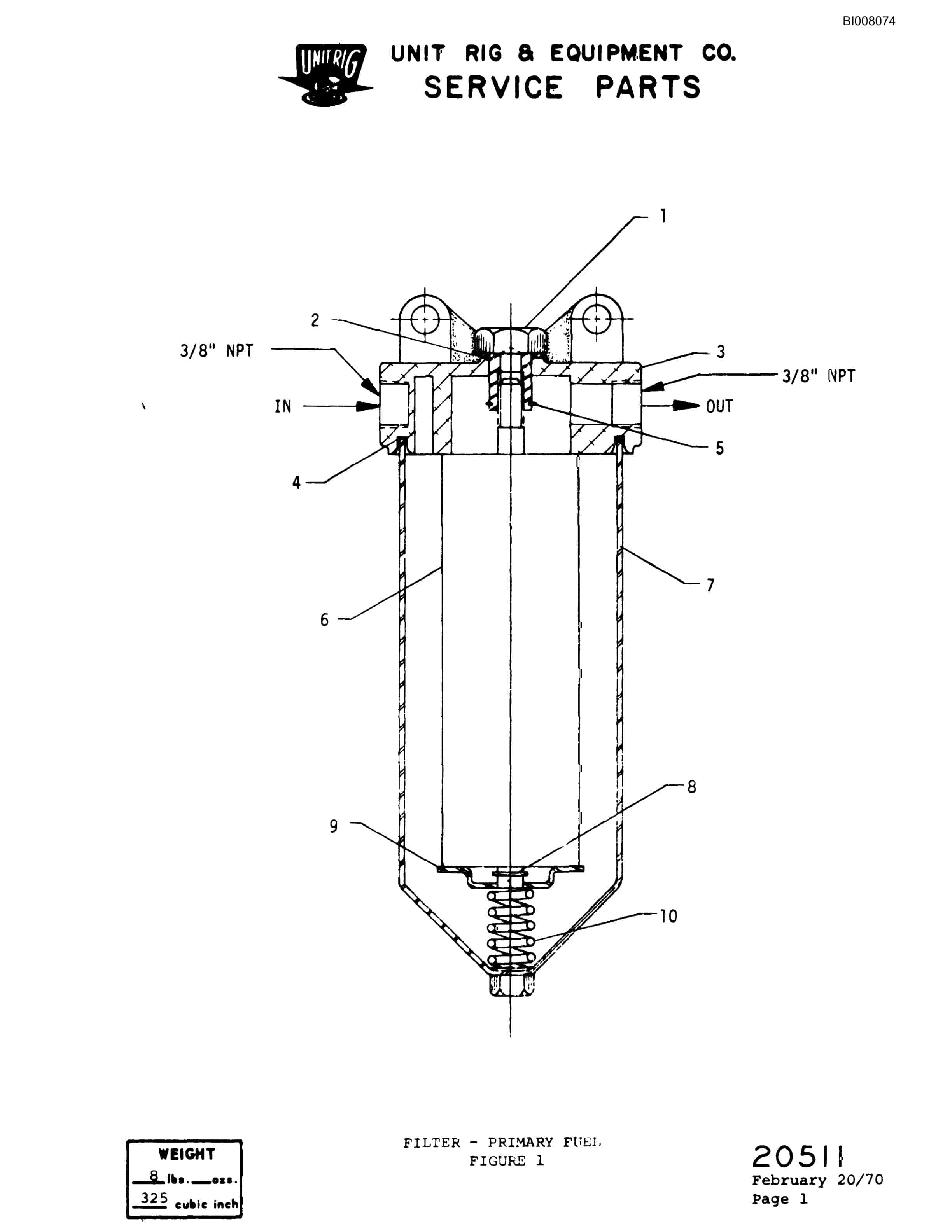 Bucyrus Mark 30 Parts Catalog BI008074-4