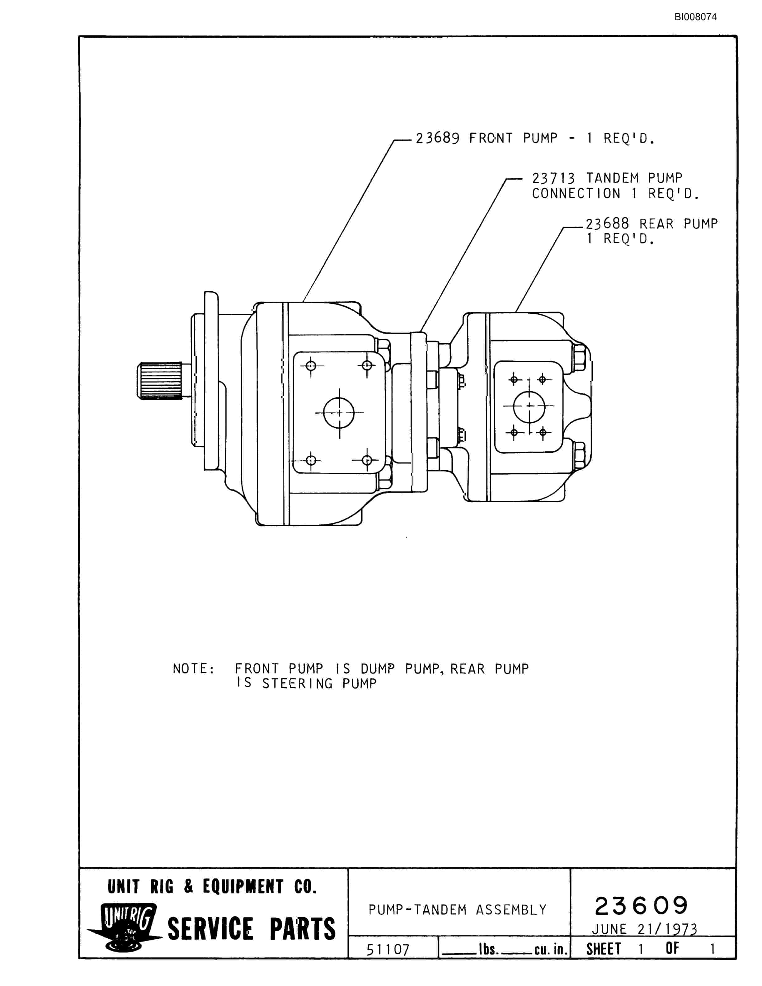 Bucyrus Mark 30 Parts Catalog BI008074-5