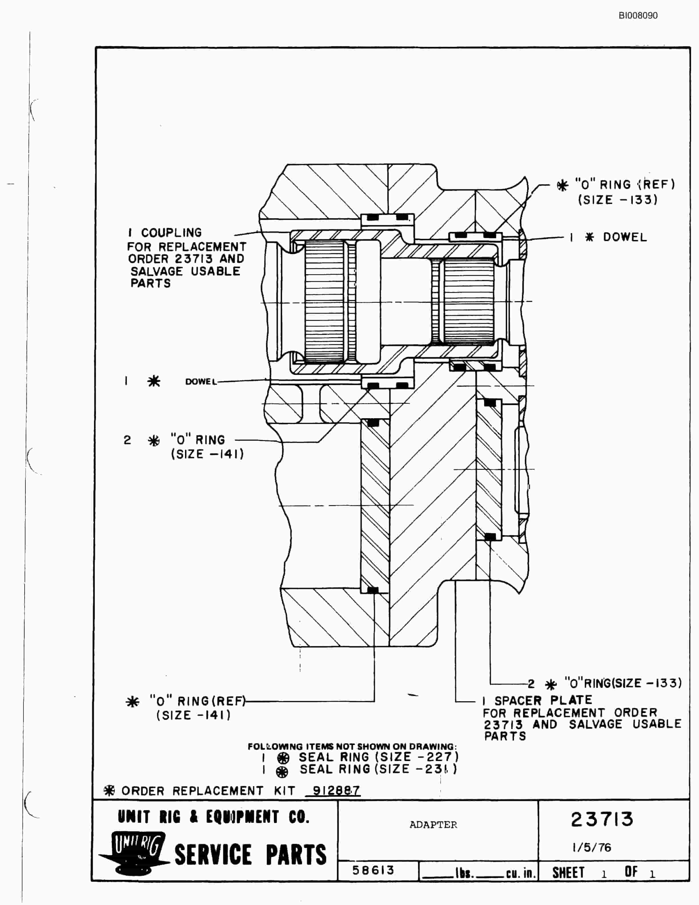 Bucyrus Mark 30 Parts Catalog BI008090-4