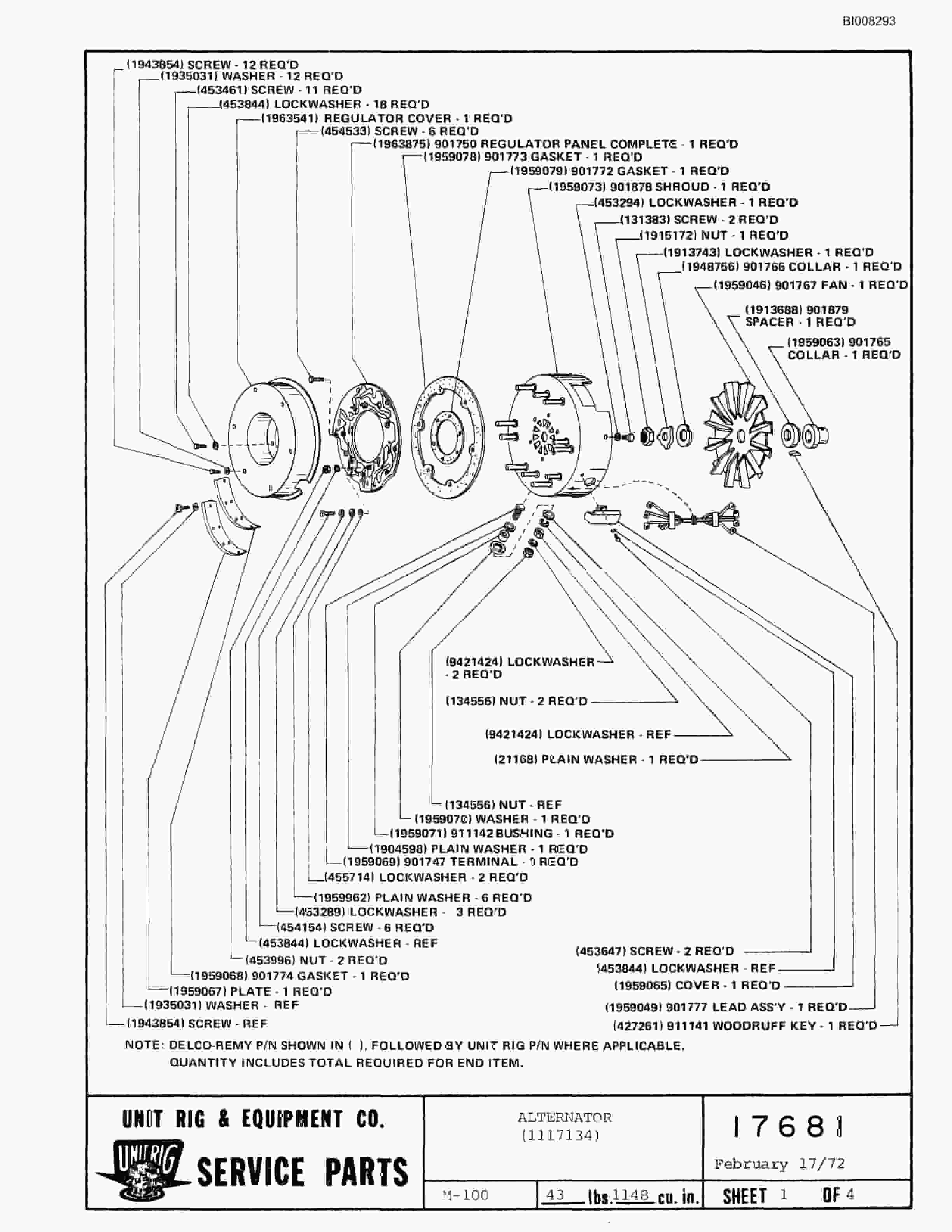Bucyrus Mark 30 Parts Catalog BI008293-5