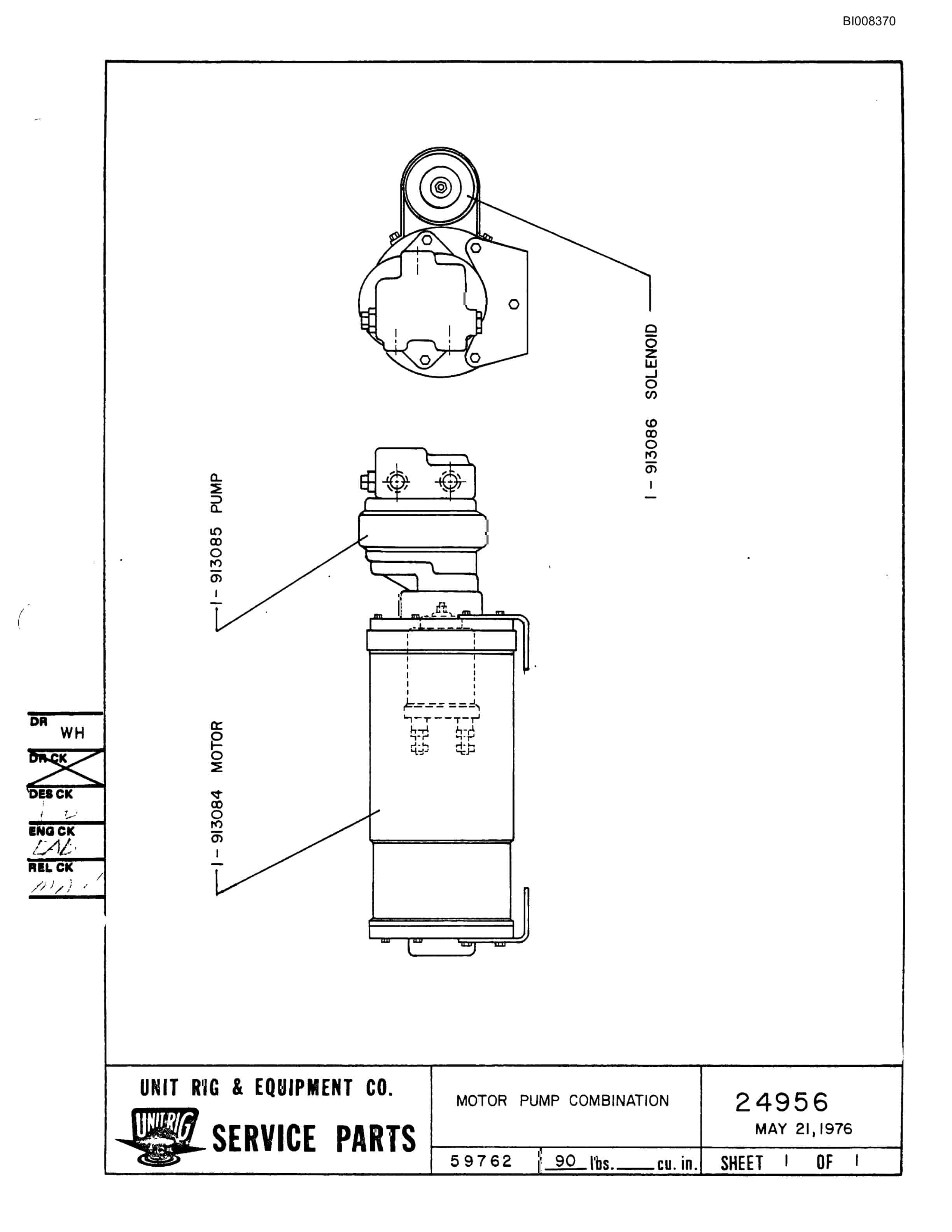 Bucyrus Mark 33 Parts Catalog BI008370-4