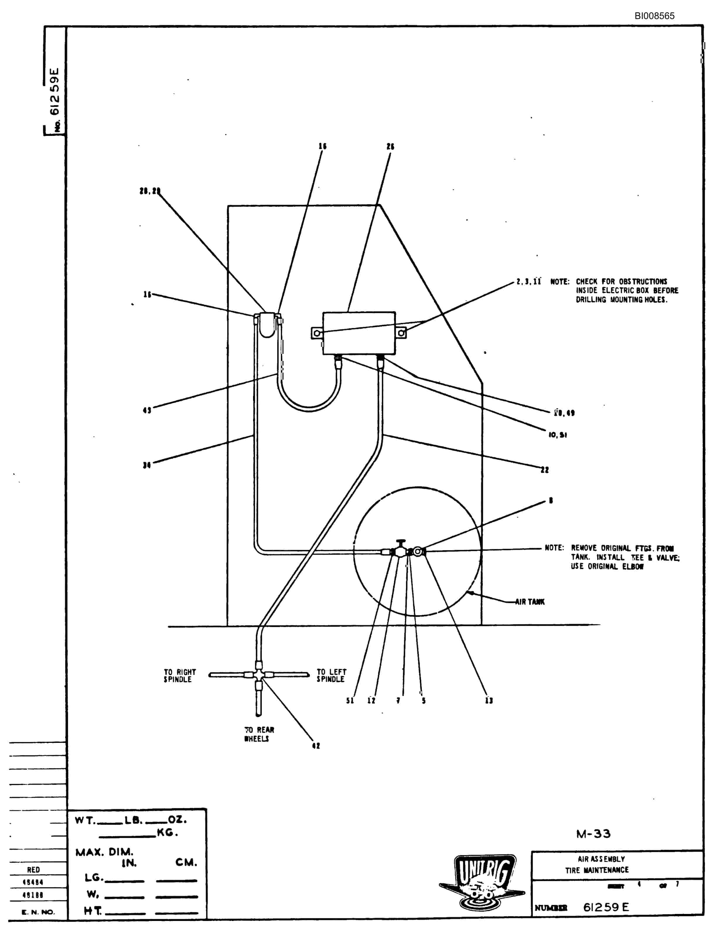 Bucyrus Mark 33 Parts Catalog BI008565-4