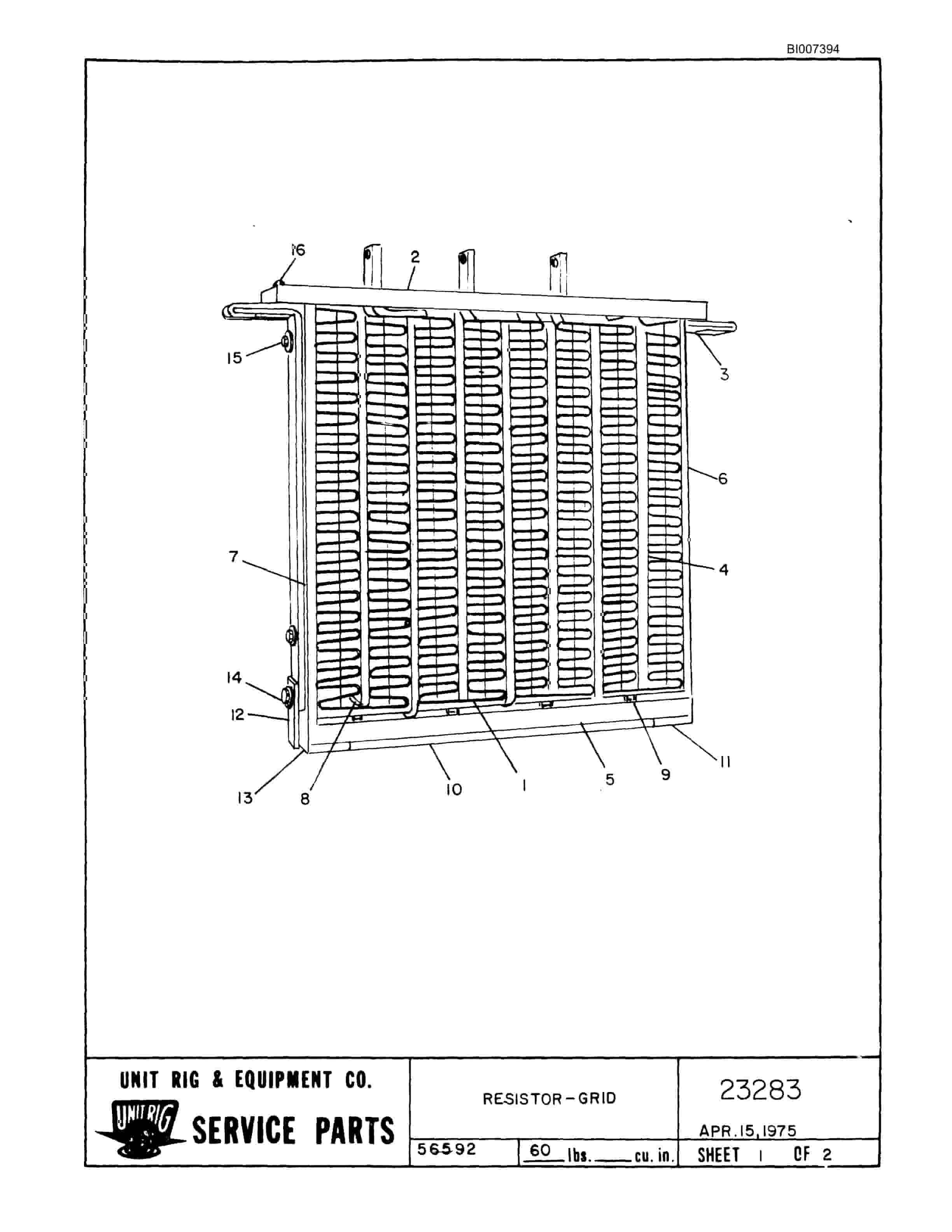 Bucyrus Mark 36 Illustrated Parts Catalog BI007394-3