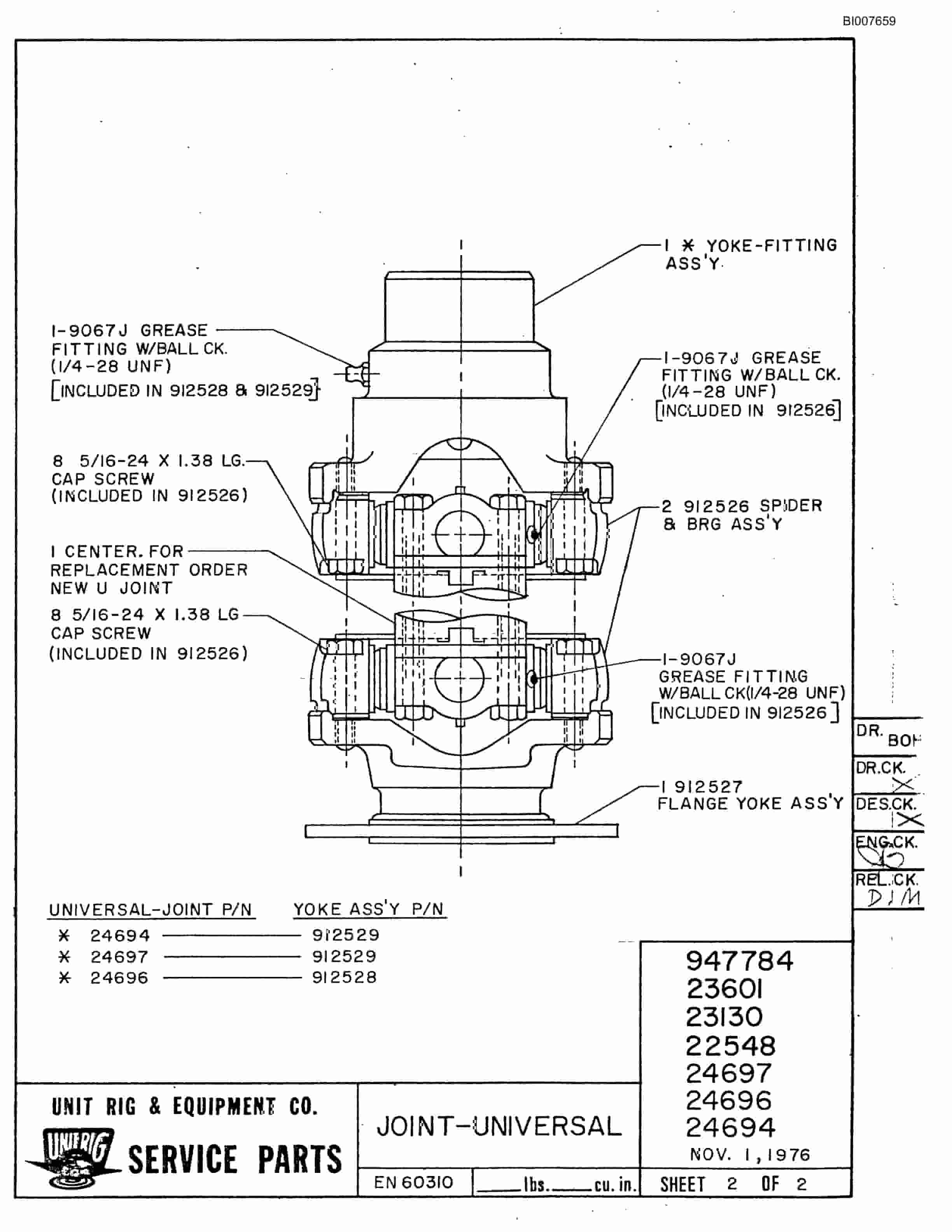 Bucyrus Mark 36 Illustrated Parts Catalog BI007659-3