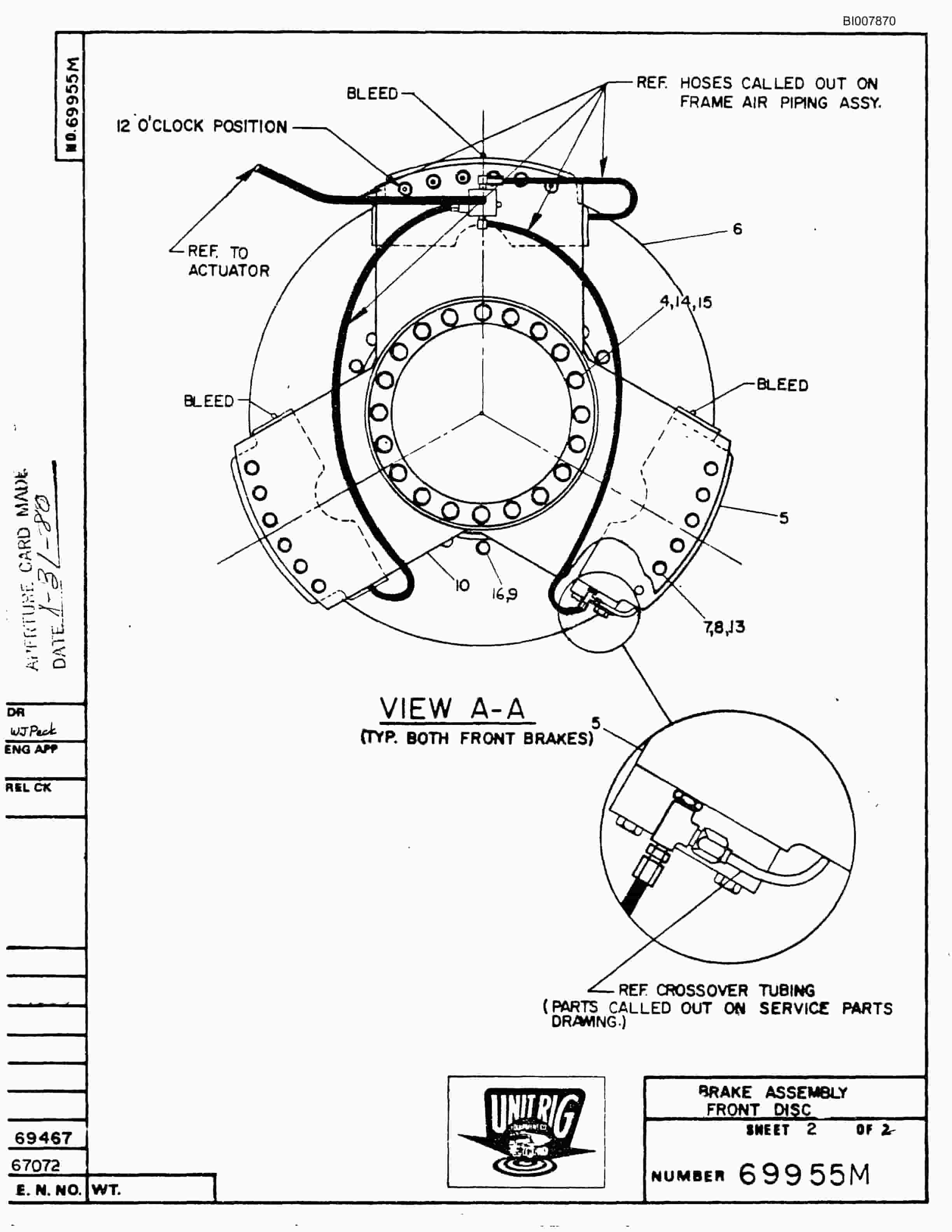 Bucyrus Mark 36 Illustrated Parts Catalog BI007870-2