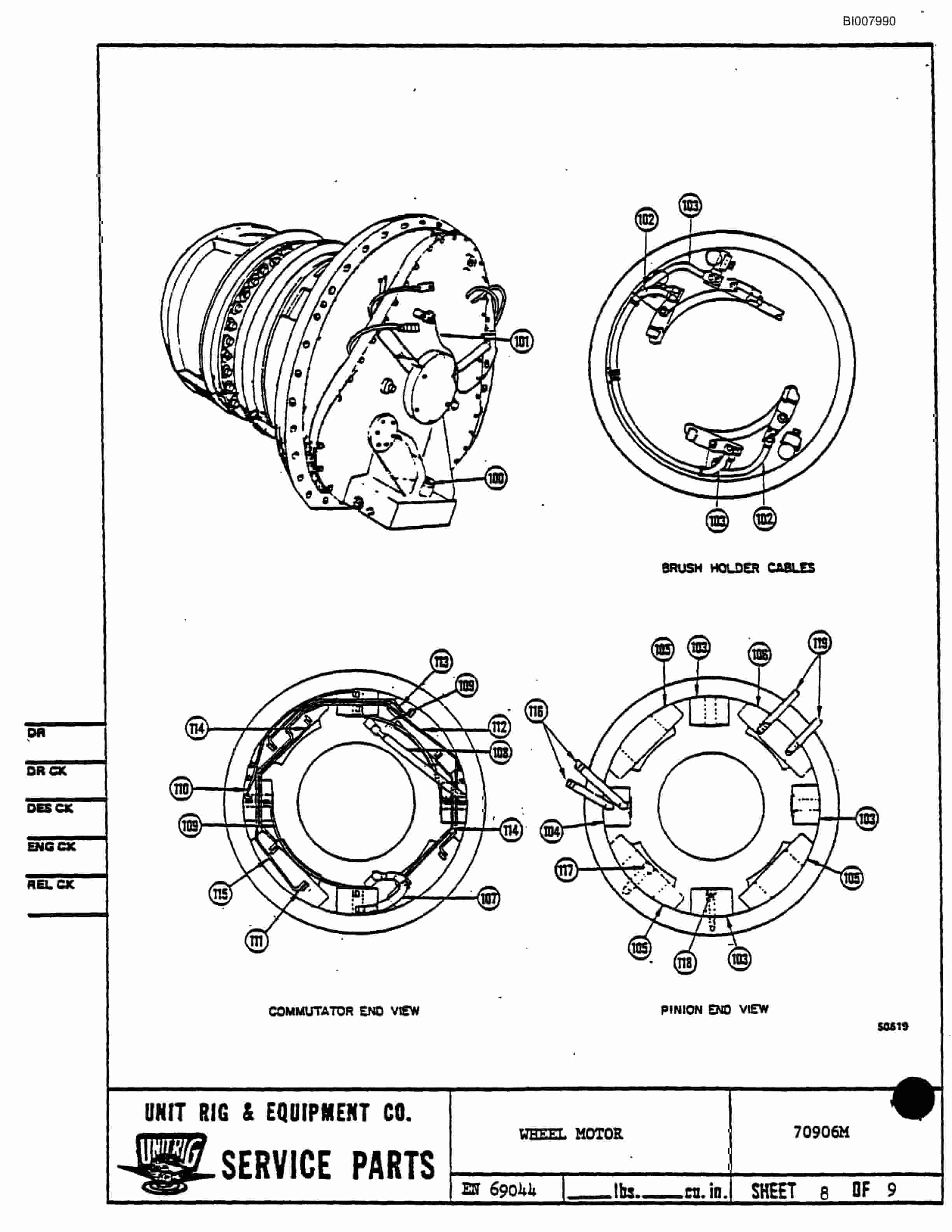 Bucyrus Mark 36 Illustrated Parts Catalog BI007990-5