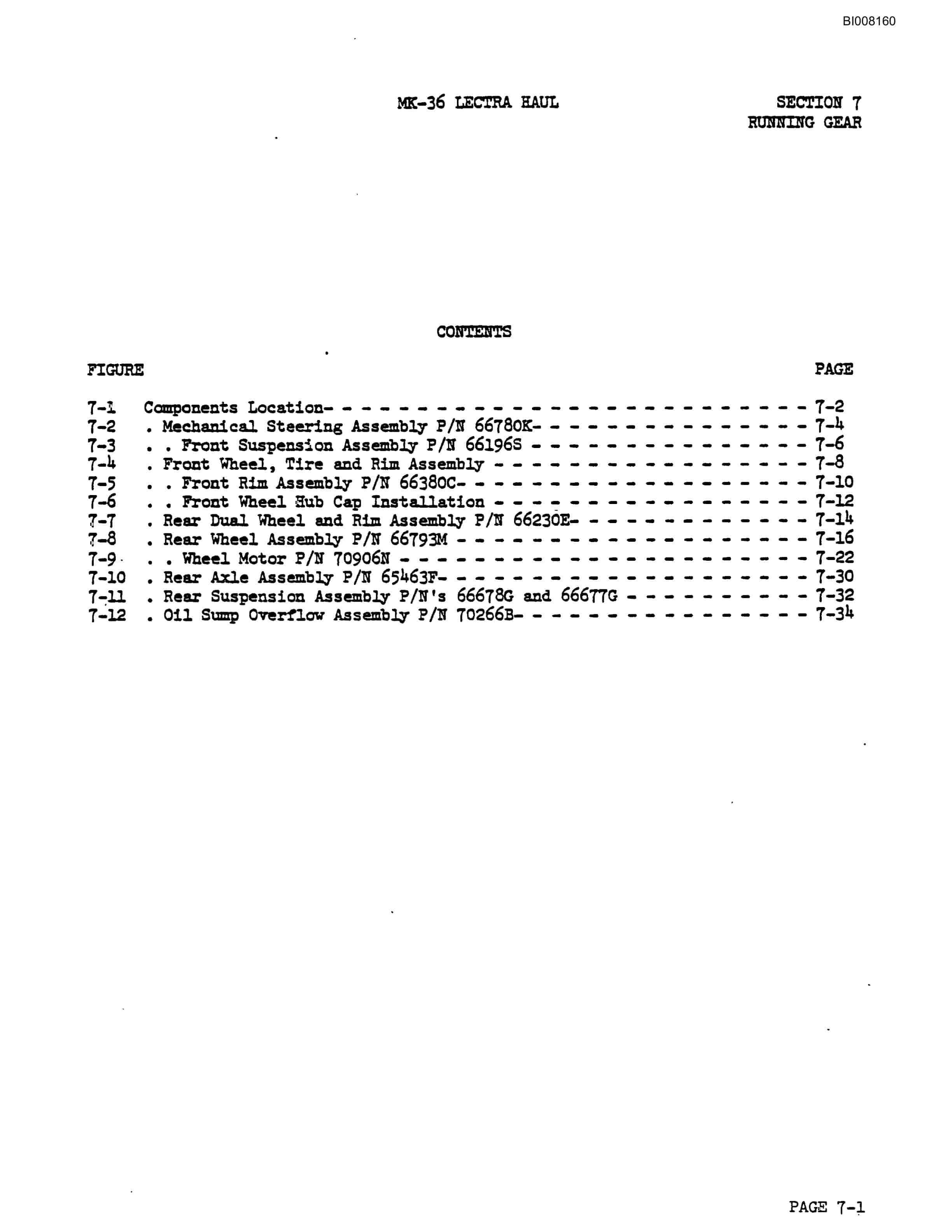 Bucyrus Mark 36 Illustrated Parts Catalog BI008160-5