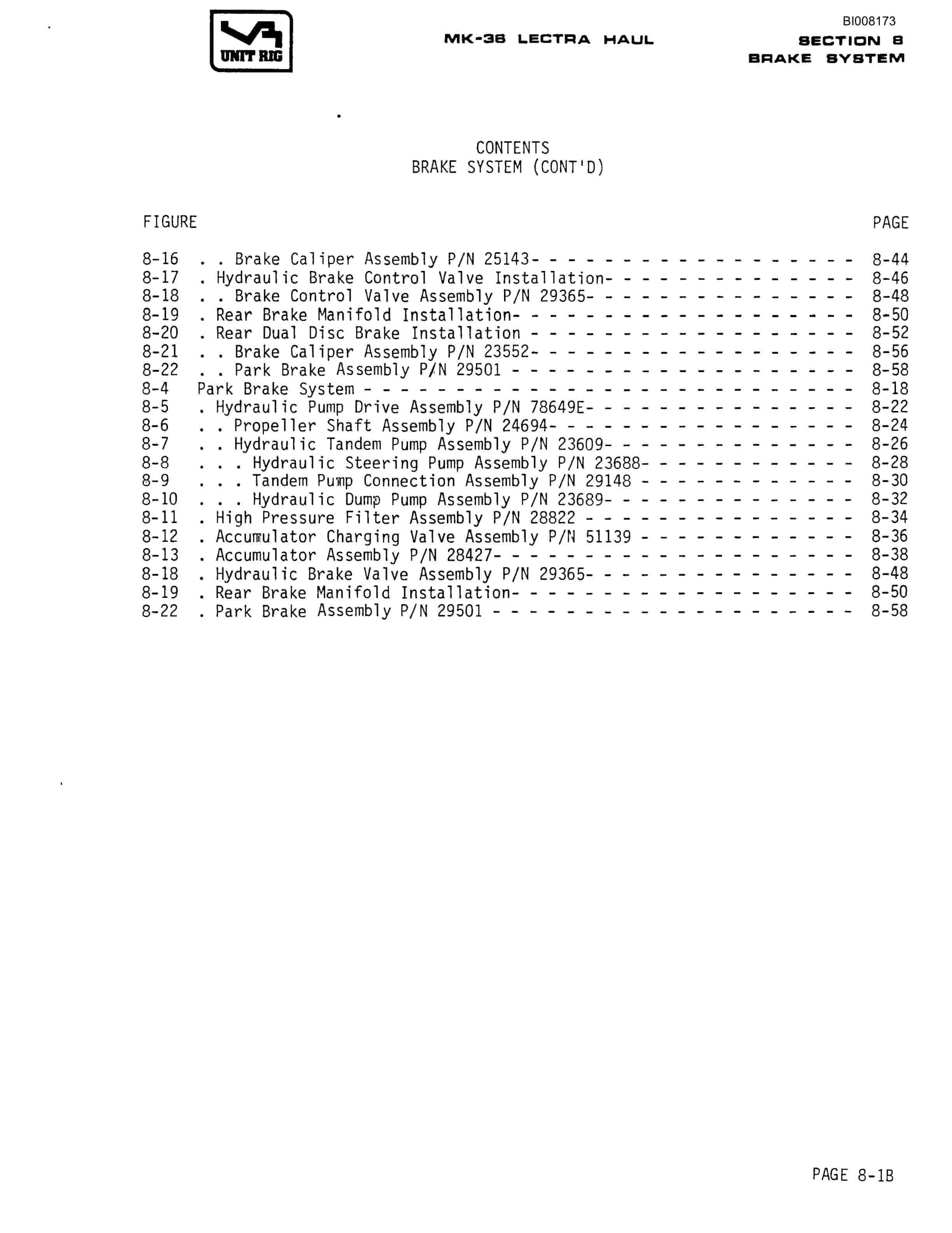 Bucyrus Mark 36 Illustrated Parts Catalog BI008173-5