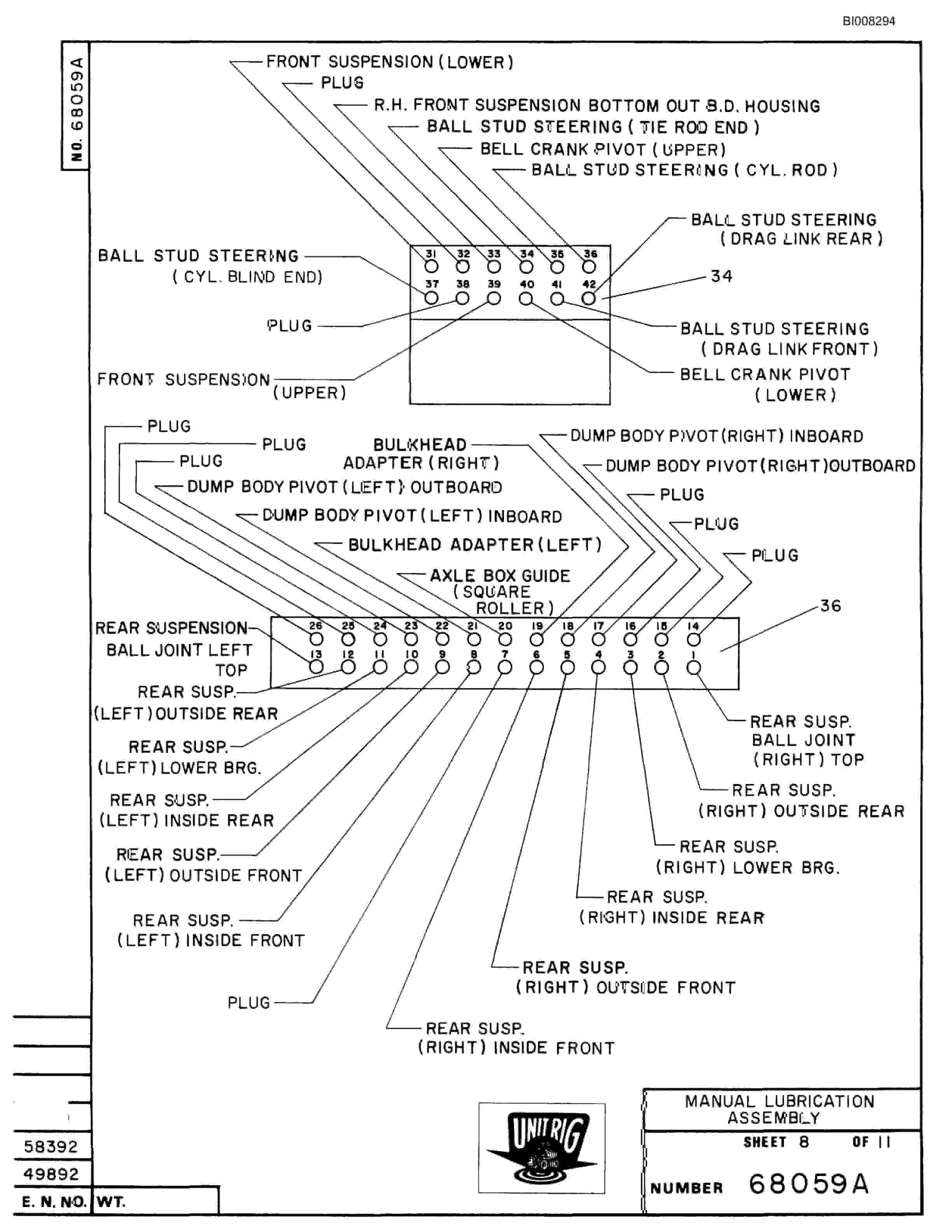 Bucyrus Mark 36 Illustrated Parts Catalog BI008294-3