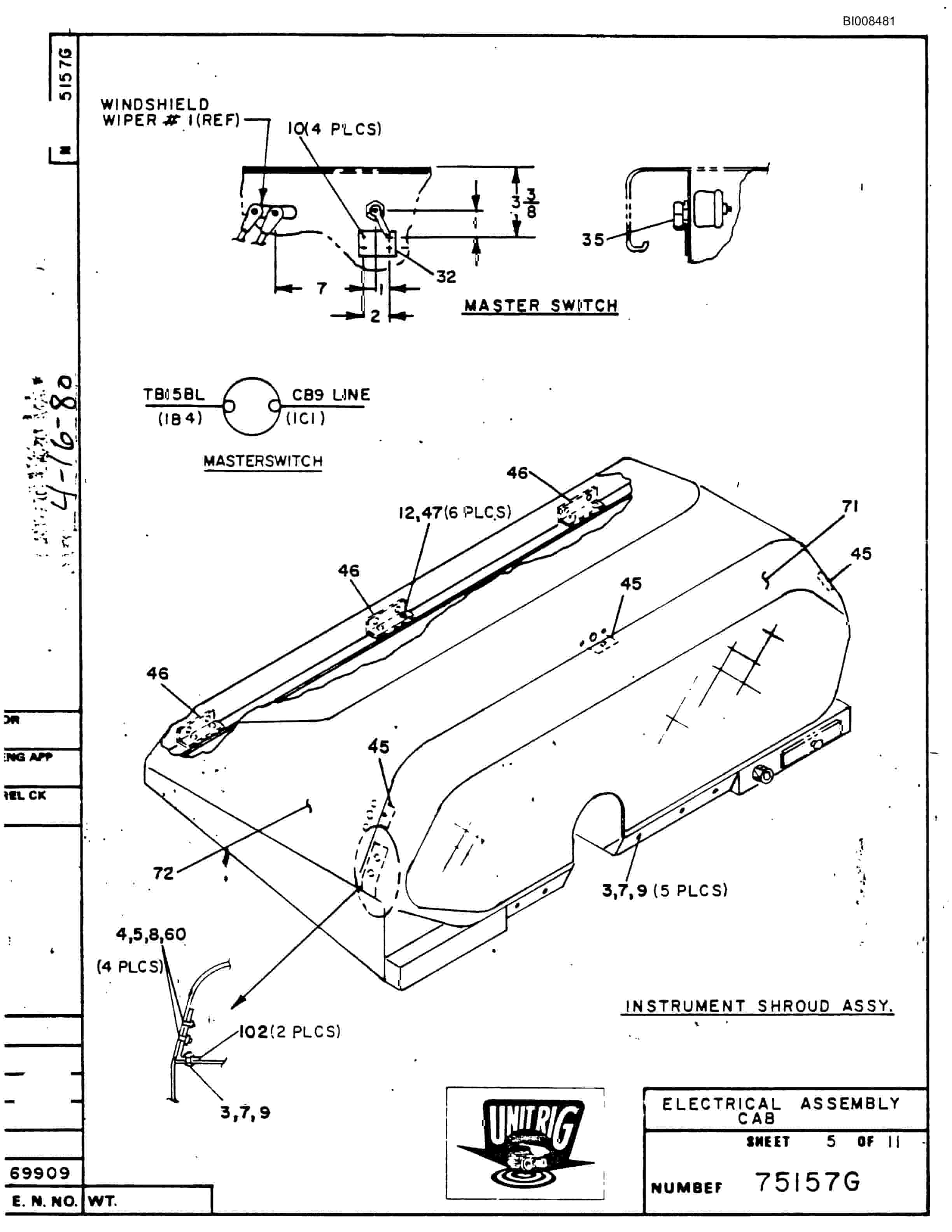 Bucyrus Mark 36 Illustrated Parts Catalog BI008481-2