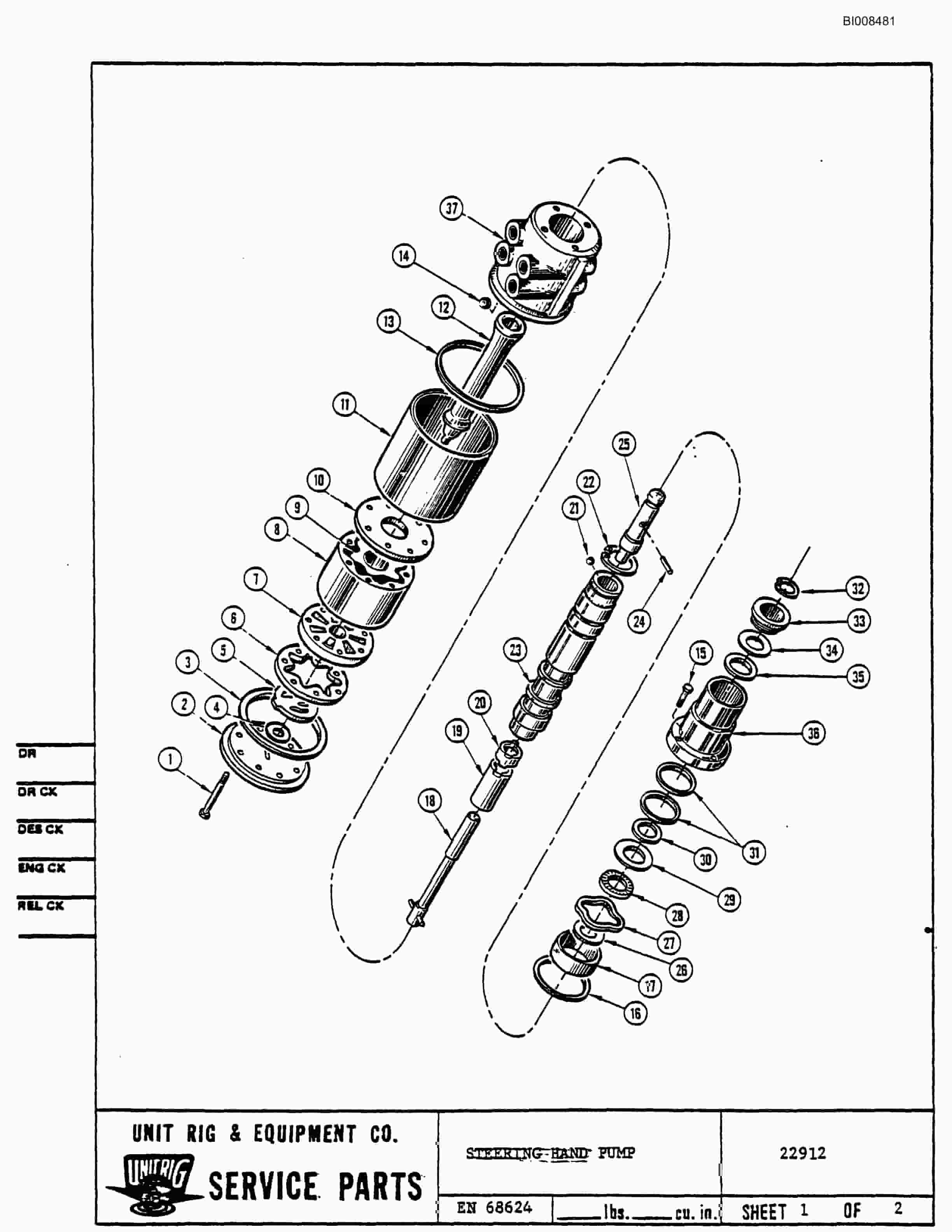 Bucyrus Mark 36 Illustrated Parts Catalog BI008481-3