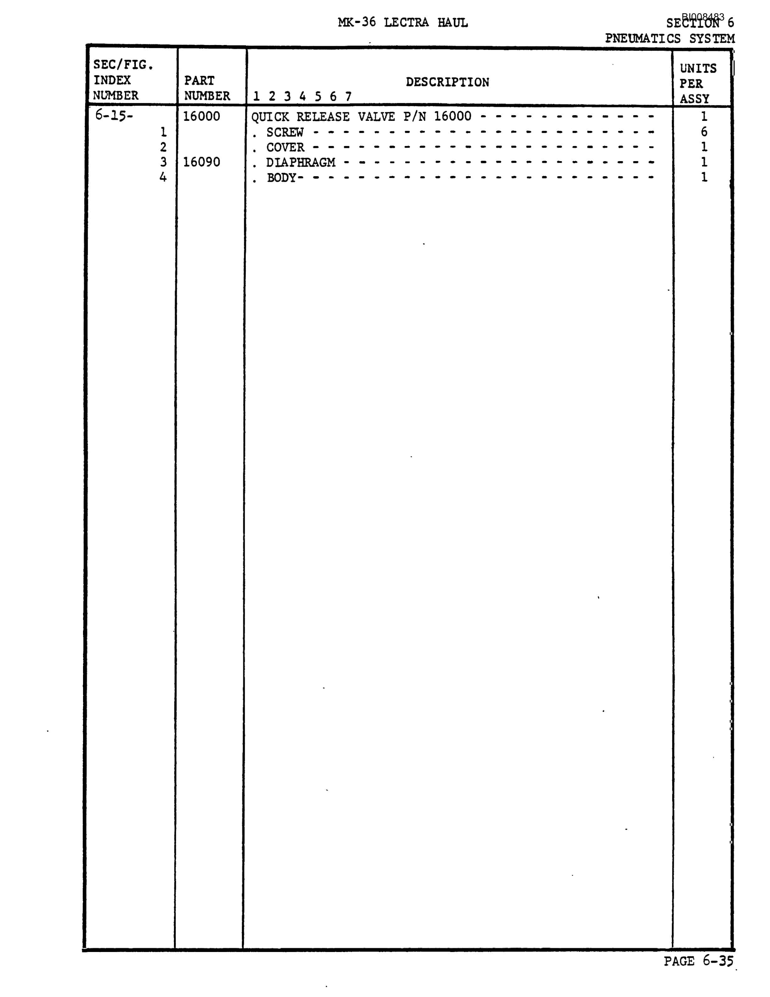 Bucyrus Mark 36 Illustrated Parts Catalog BI008483-4