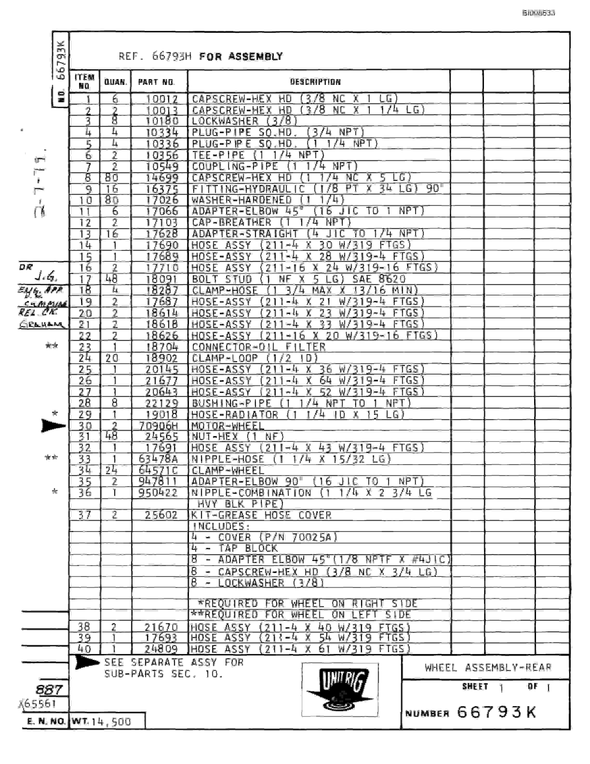 Bucyrus Mark 36 Illustrated Parts Catalog BI008533-2
