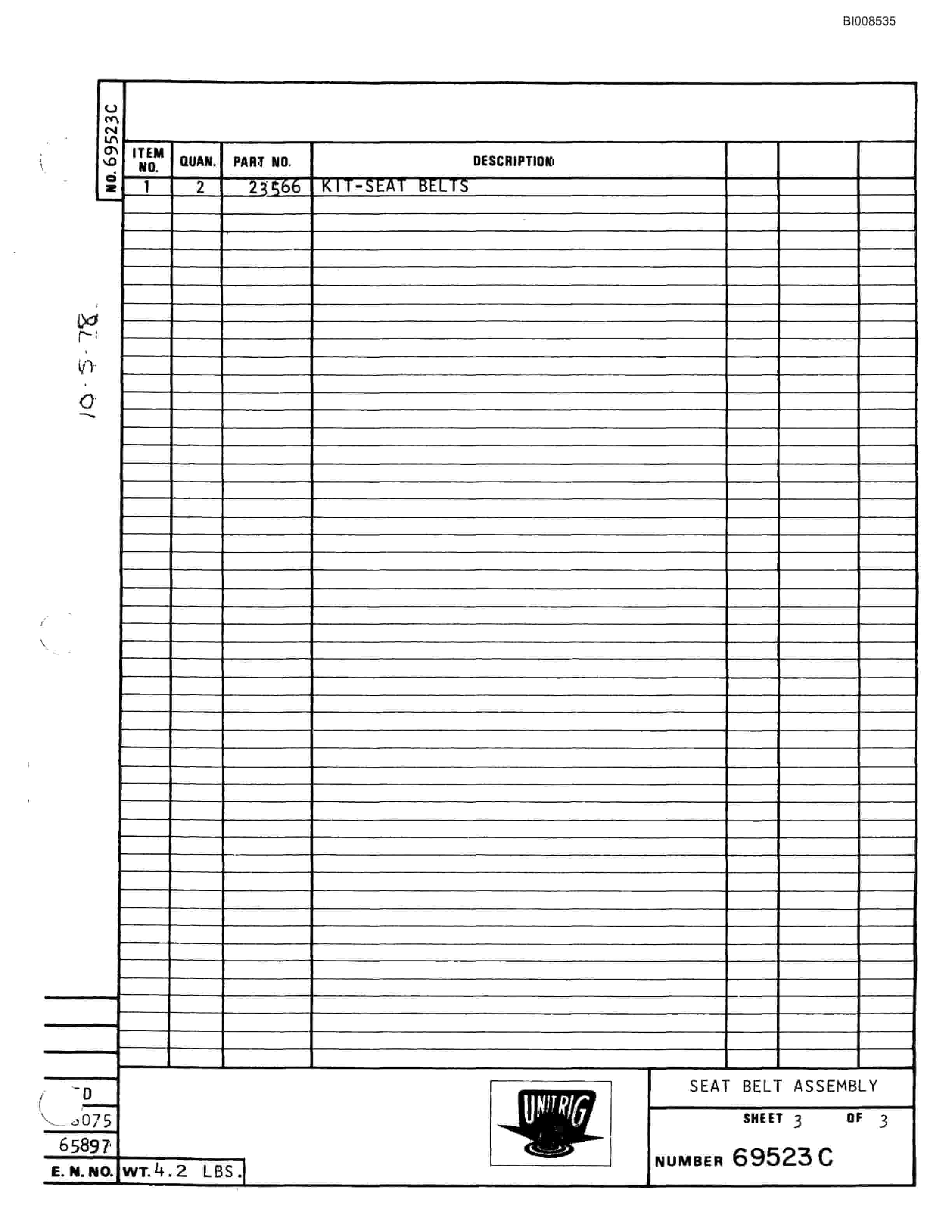 Bucyrus Mark 36 Illustrated Parts Catalog BI008535-2