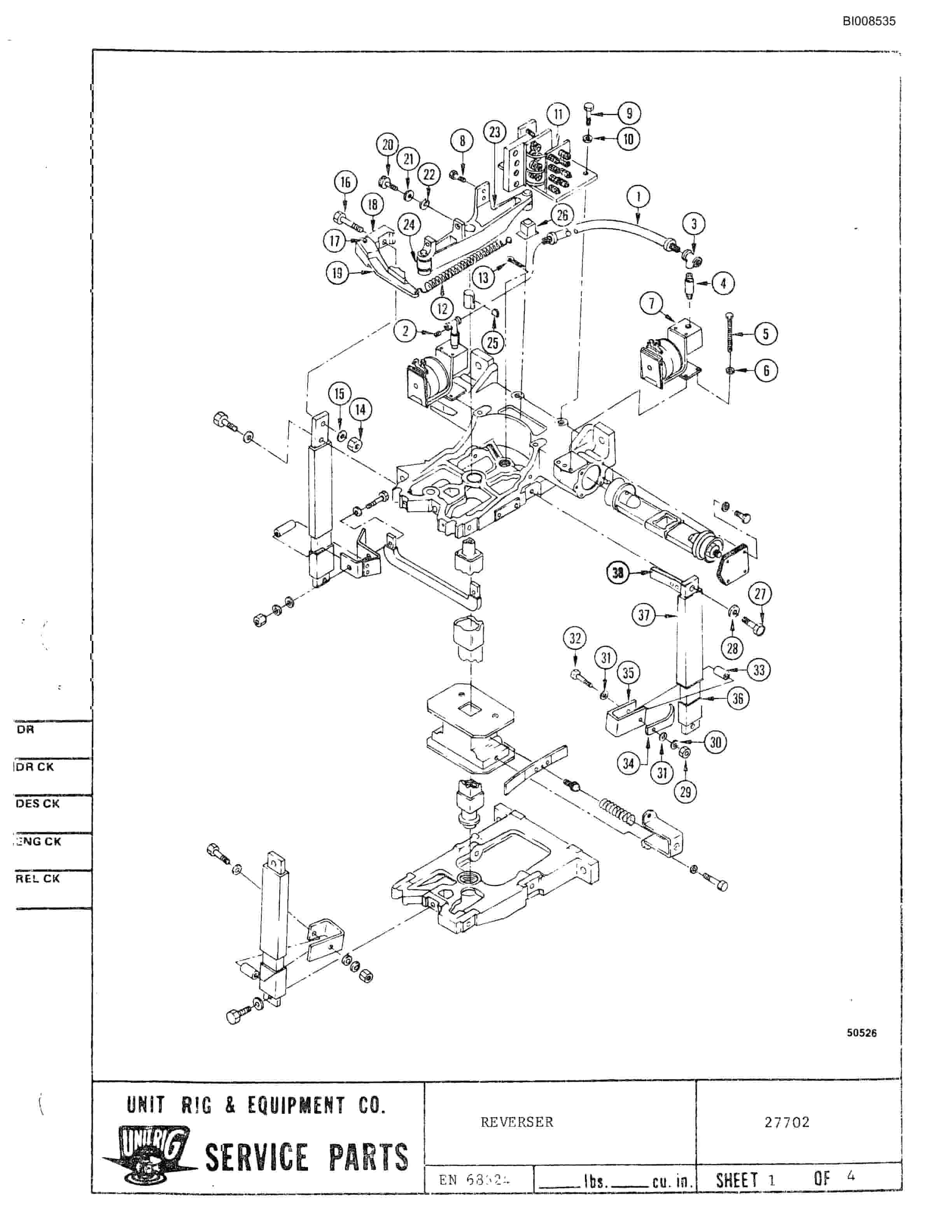 Bucyrus Mark 36 Illustrated Parts Catalog BI008535-5