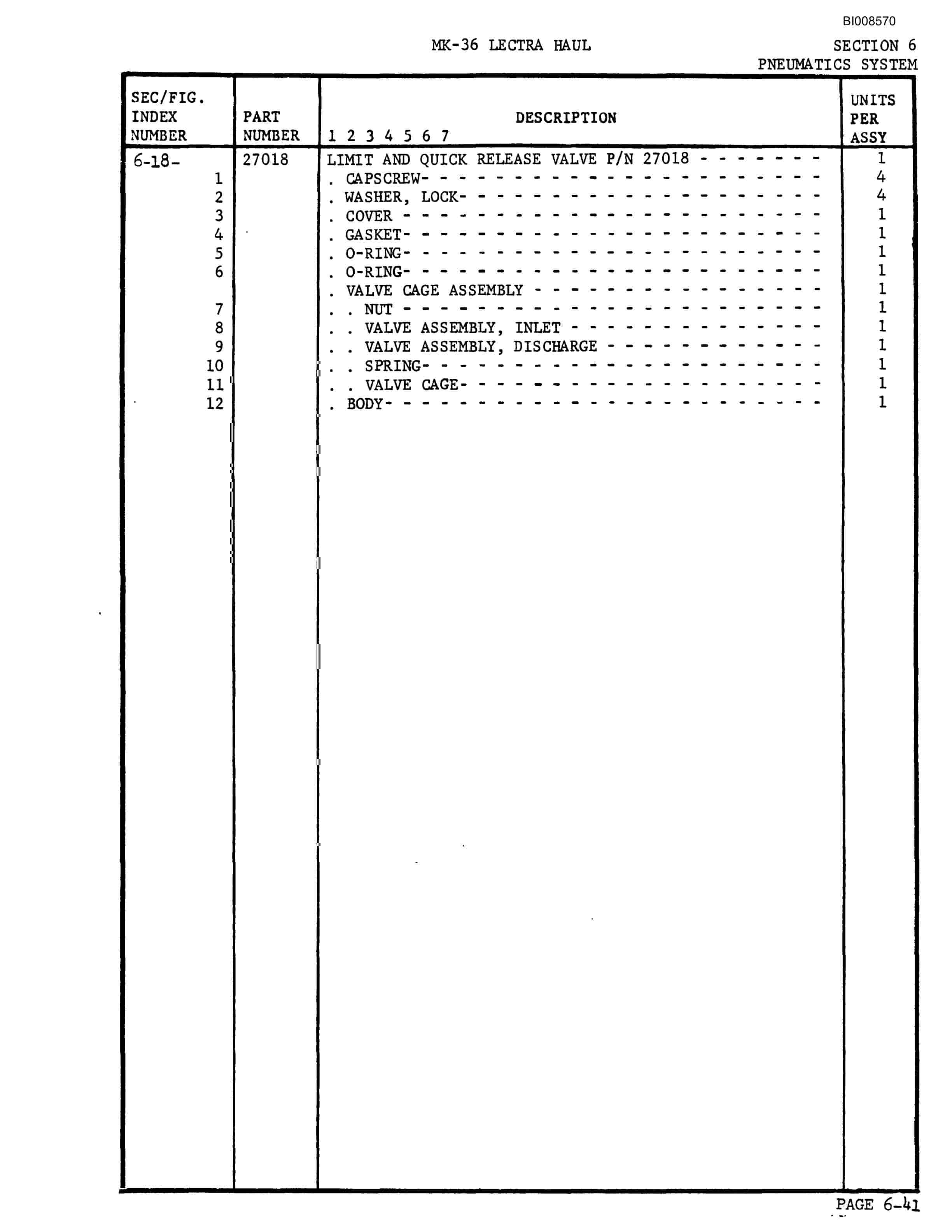Bucyrus Mark 36 Illustrated Parts Catalog BI008570-4