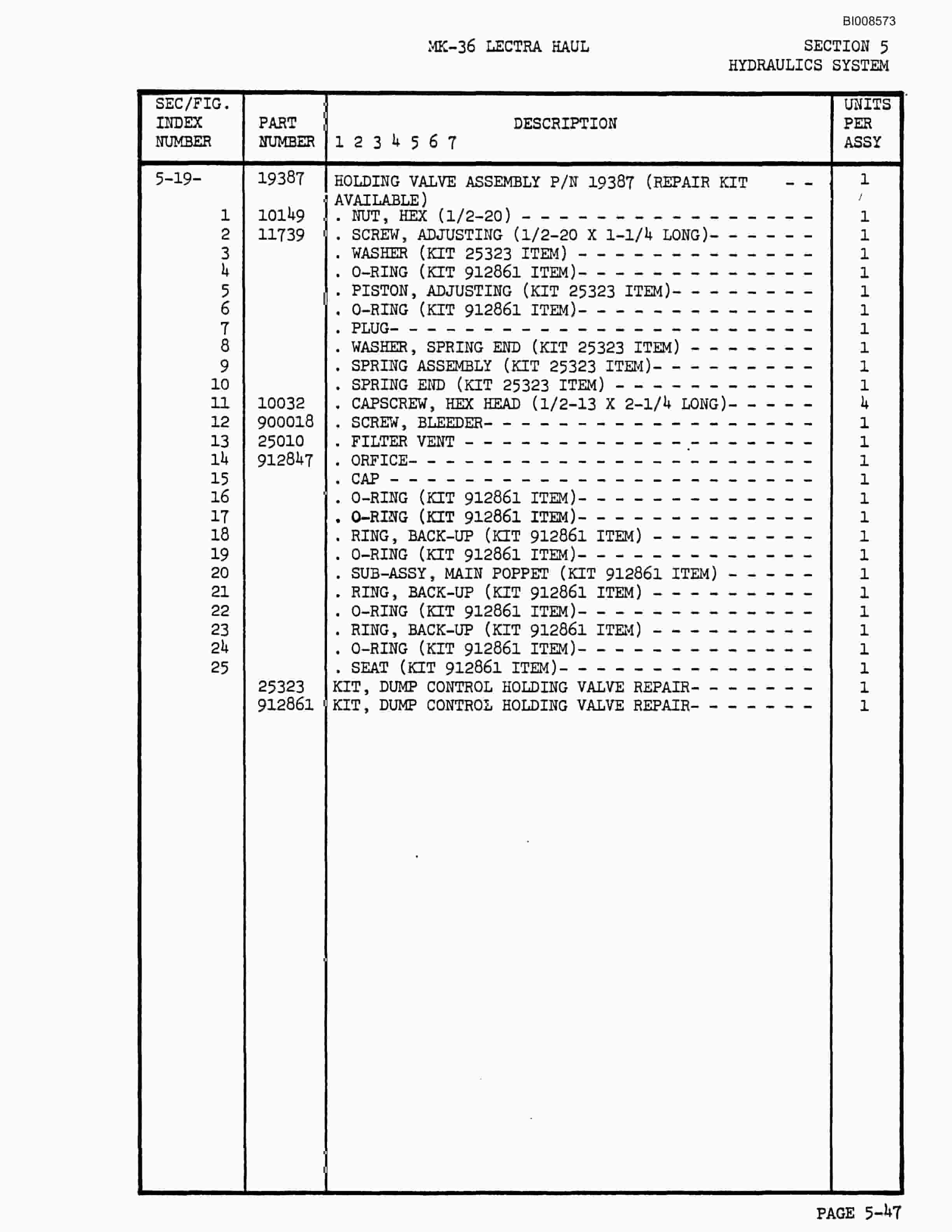 Bucyrus Mark 36 Illustrated Parts Catalog BI008573-3