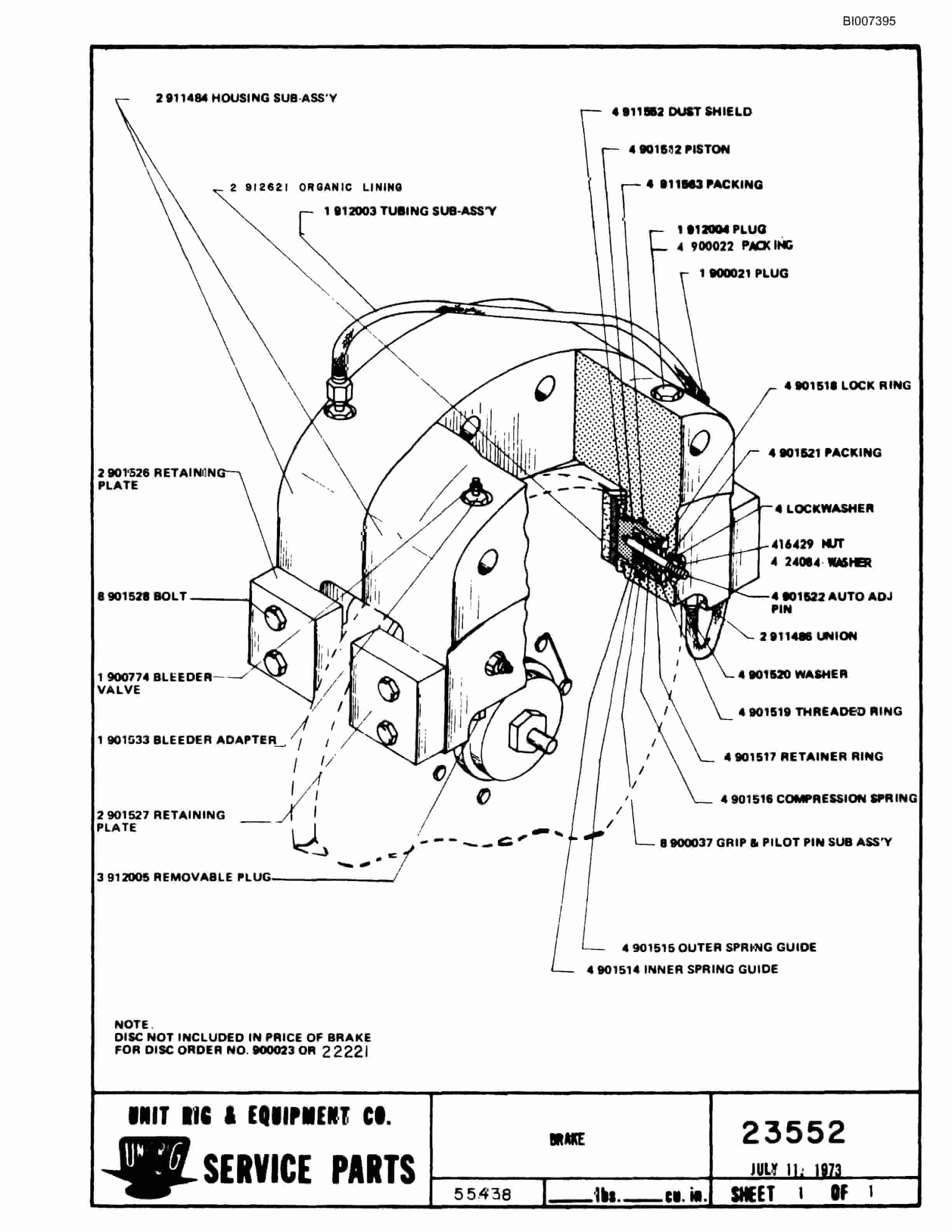 Bucyrus Mark 36 Parts Catalog BI007395-3
