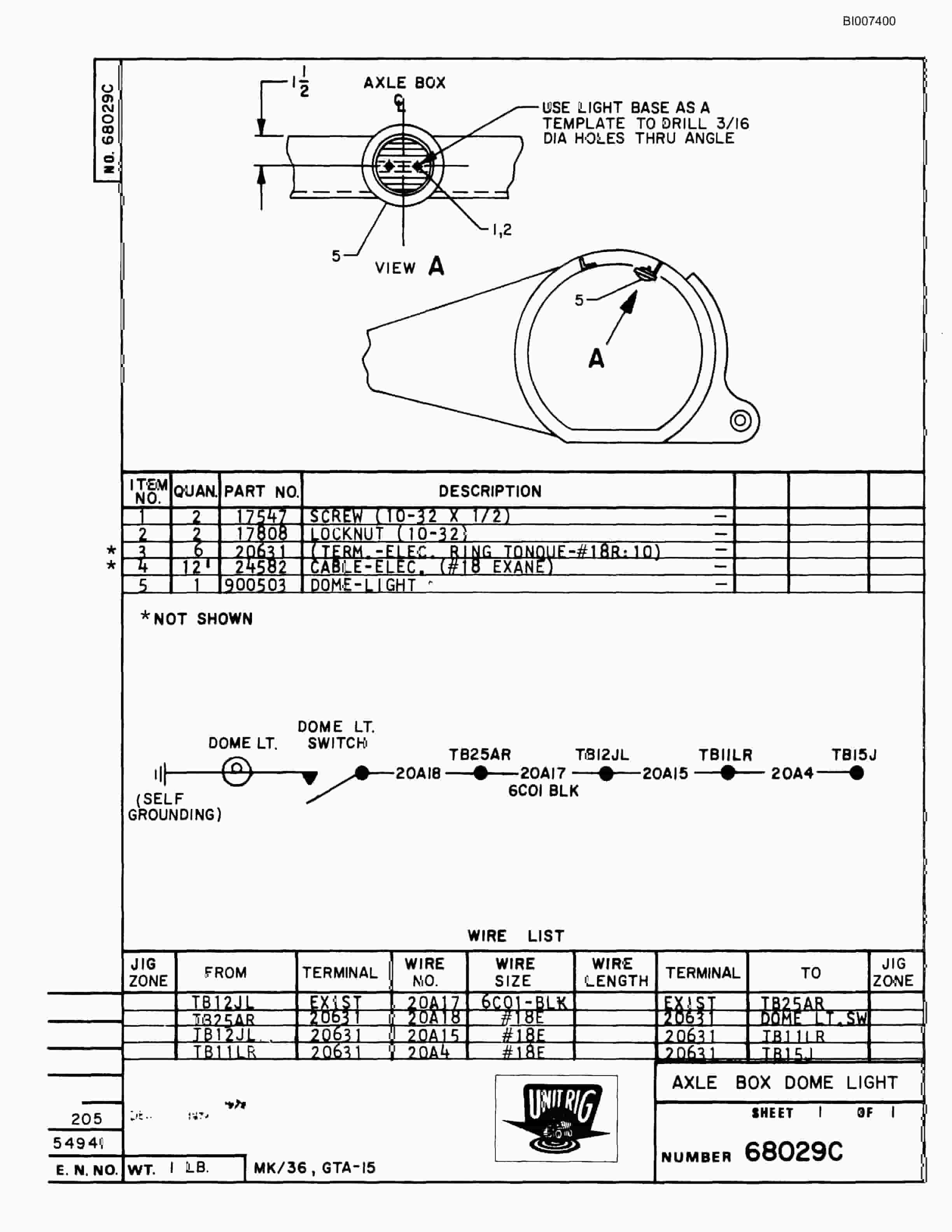Bucyrus Mark 36 Parts Catalog BI007400-2