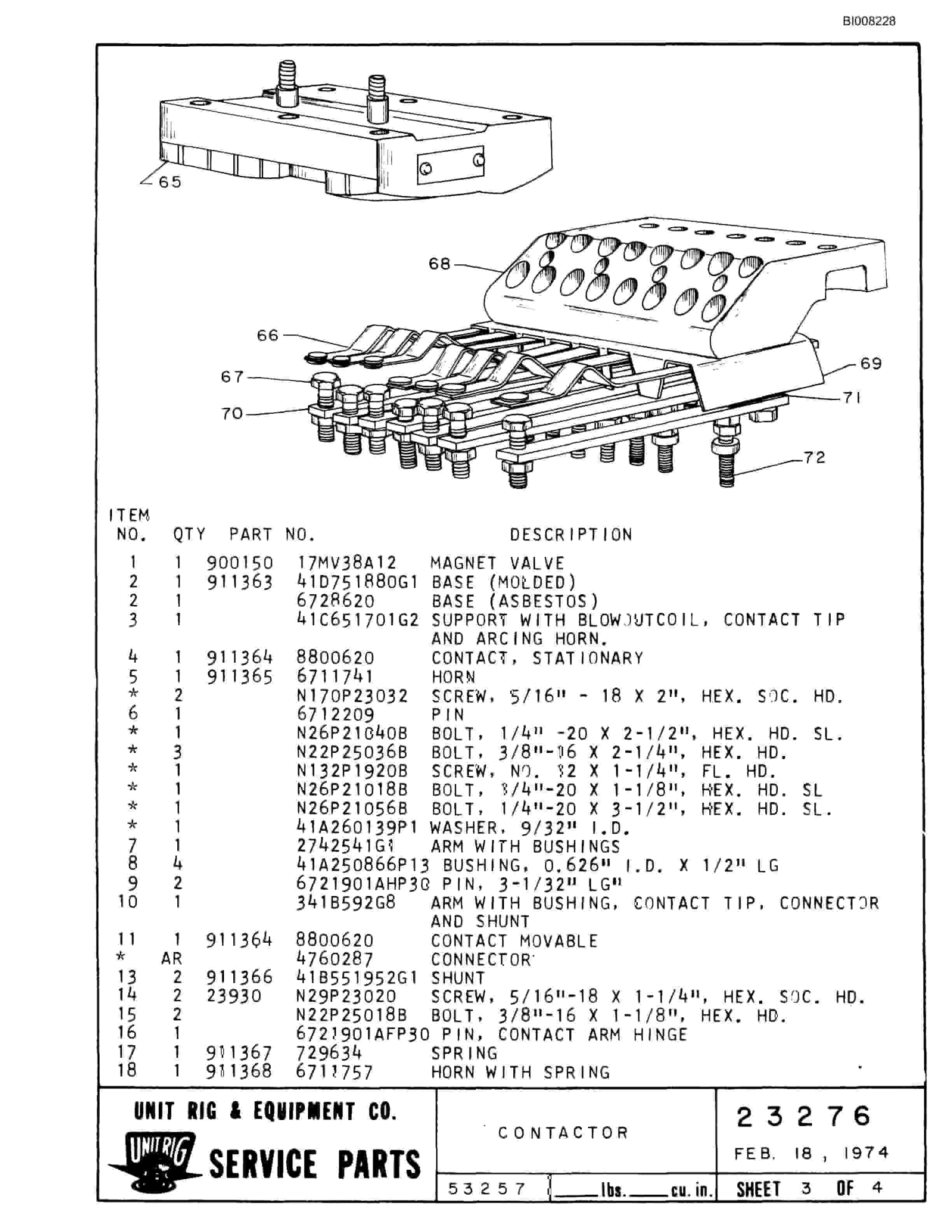 Bucyrus Mark 36 Parts Catalog BI008228-5