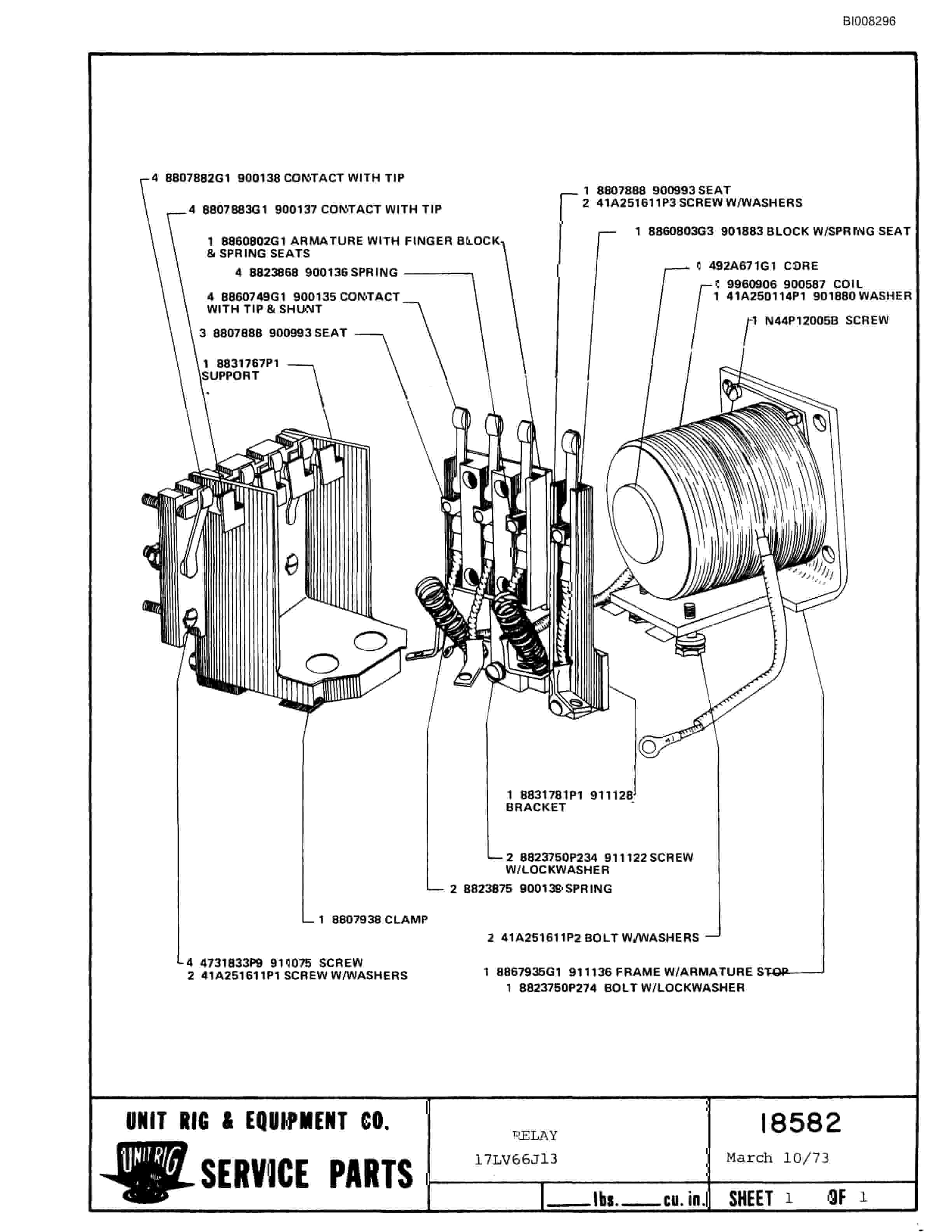 Bucyrus Mark 36 Parts Catalog BI008296-3