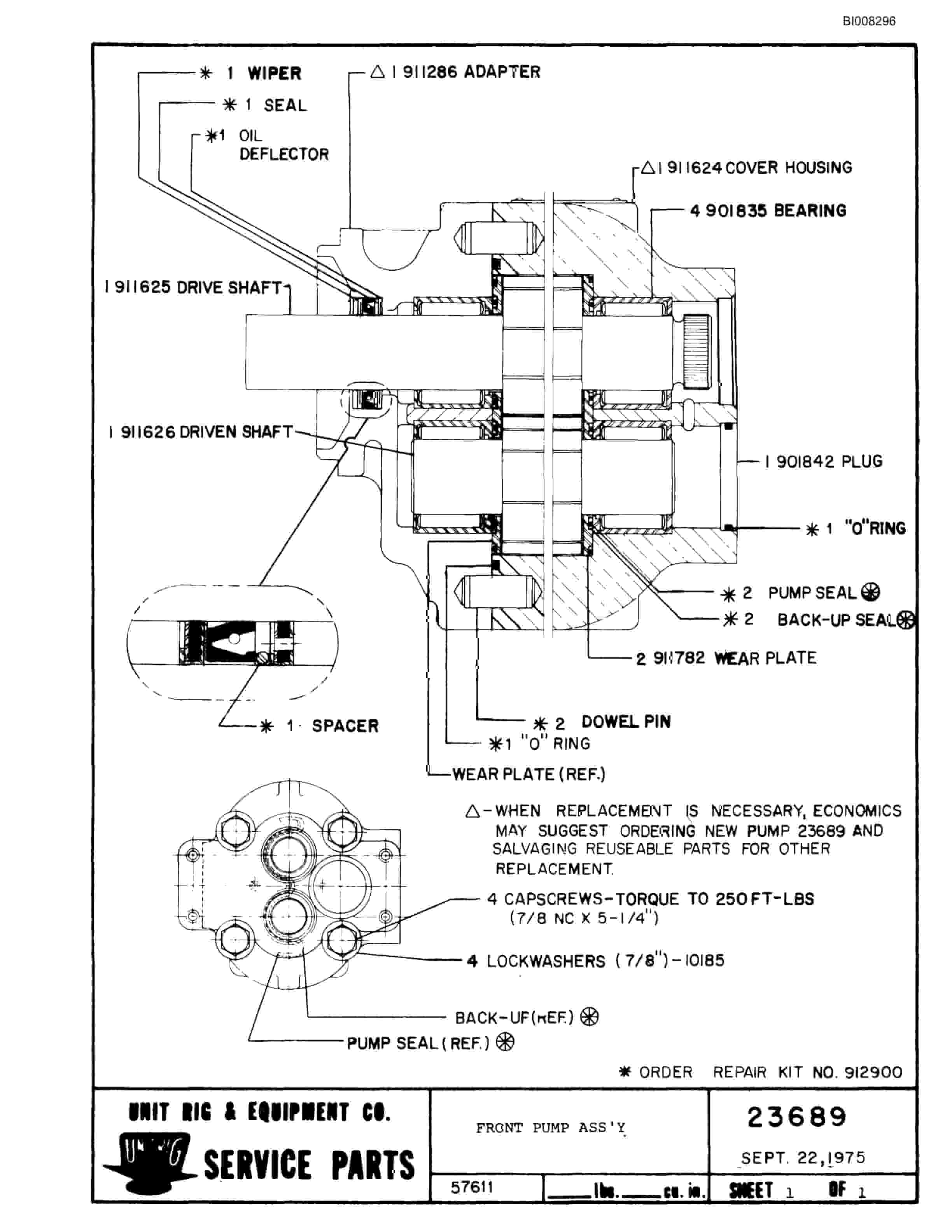 Bucyrus Mark 36 Parts Catalog BI008296-4