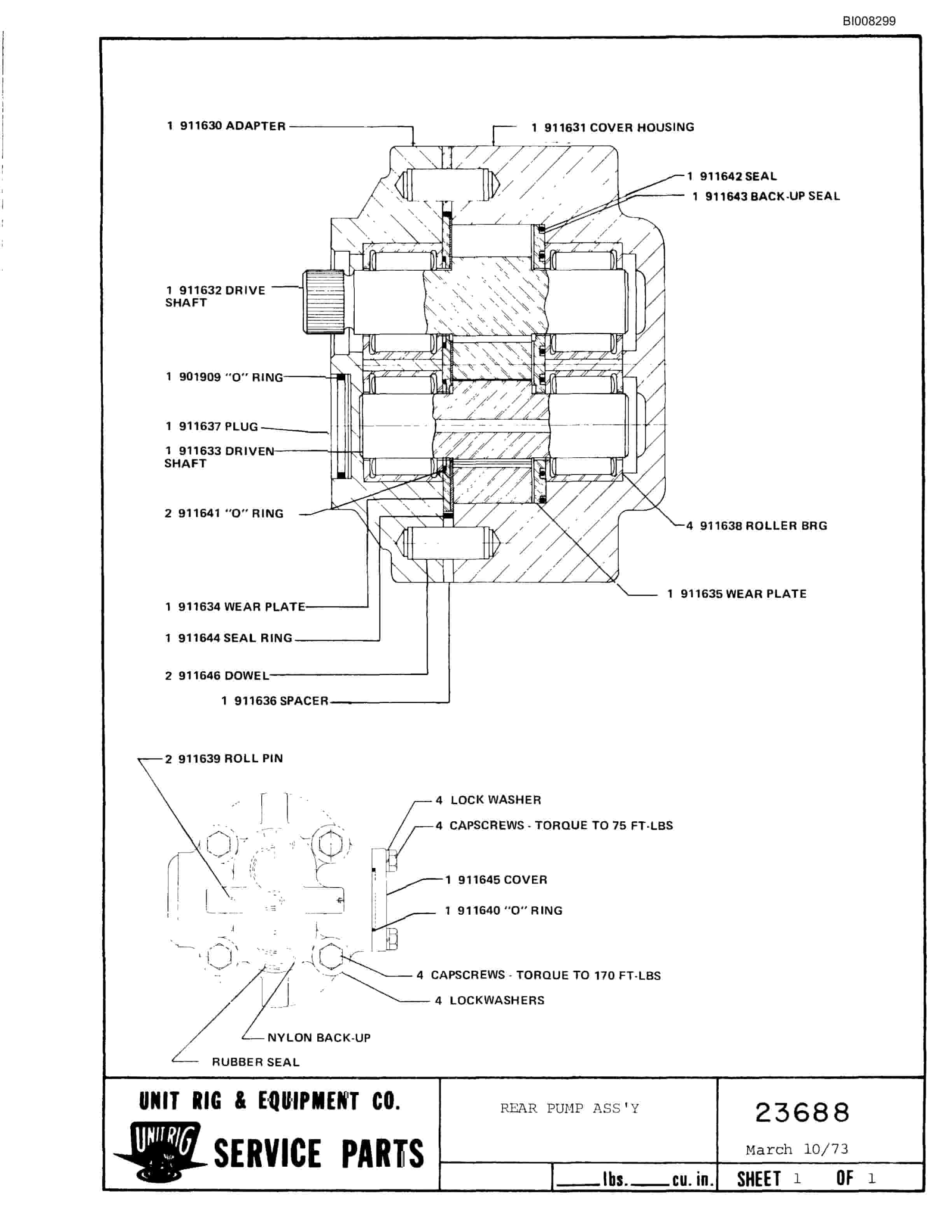 Bucyrus Mark 36 Parts Catalog BI008299-4