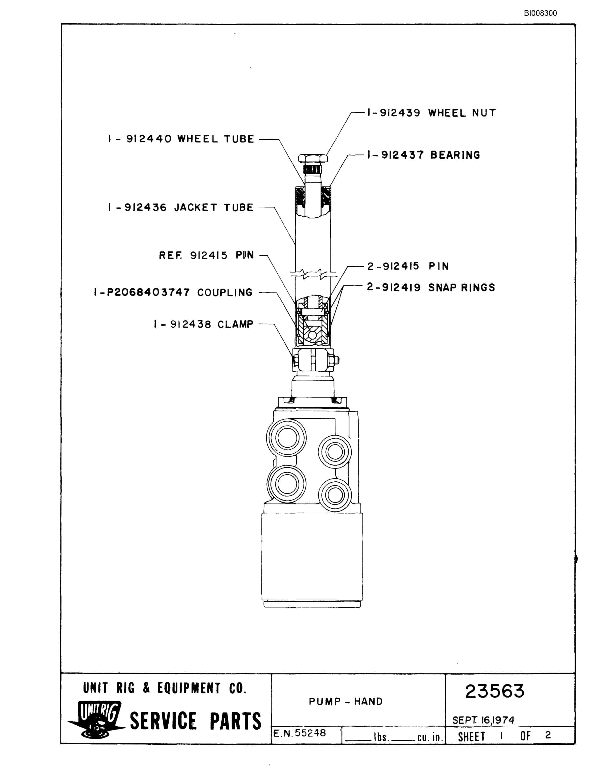 Bucyrus Mark 36 Parts Catalog BI008300-5