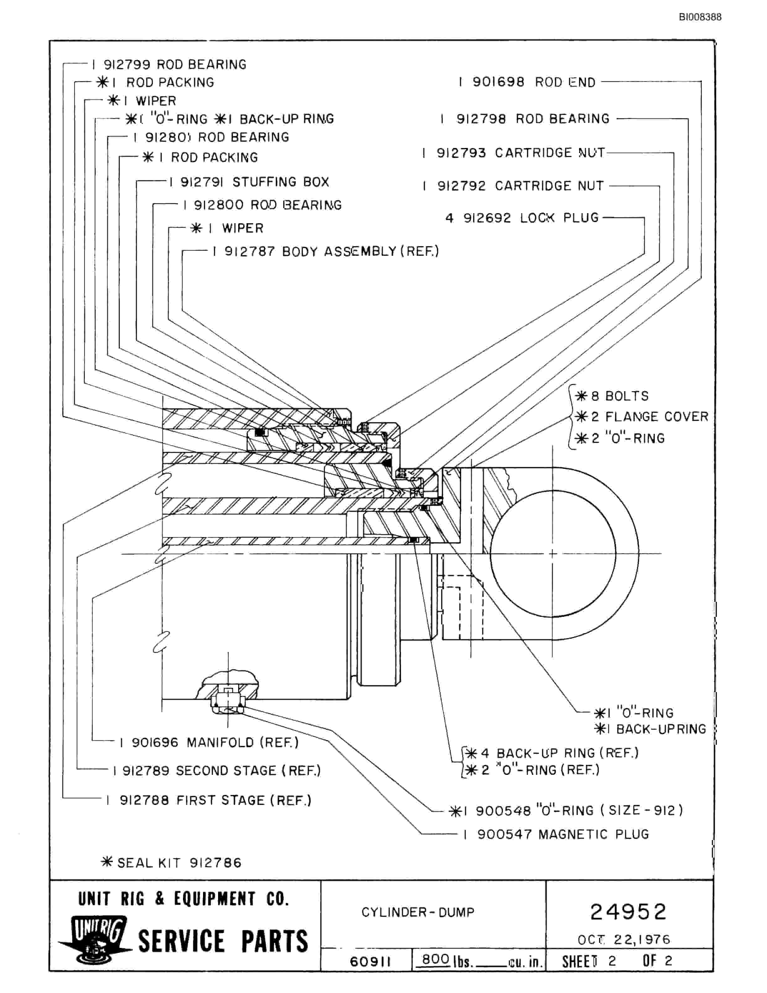 Bucyrus Mark 36 Parts Catalog BI008388-4