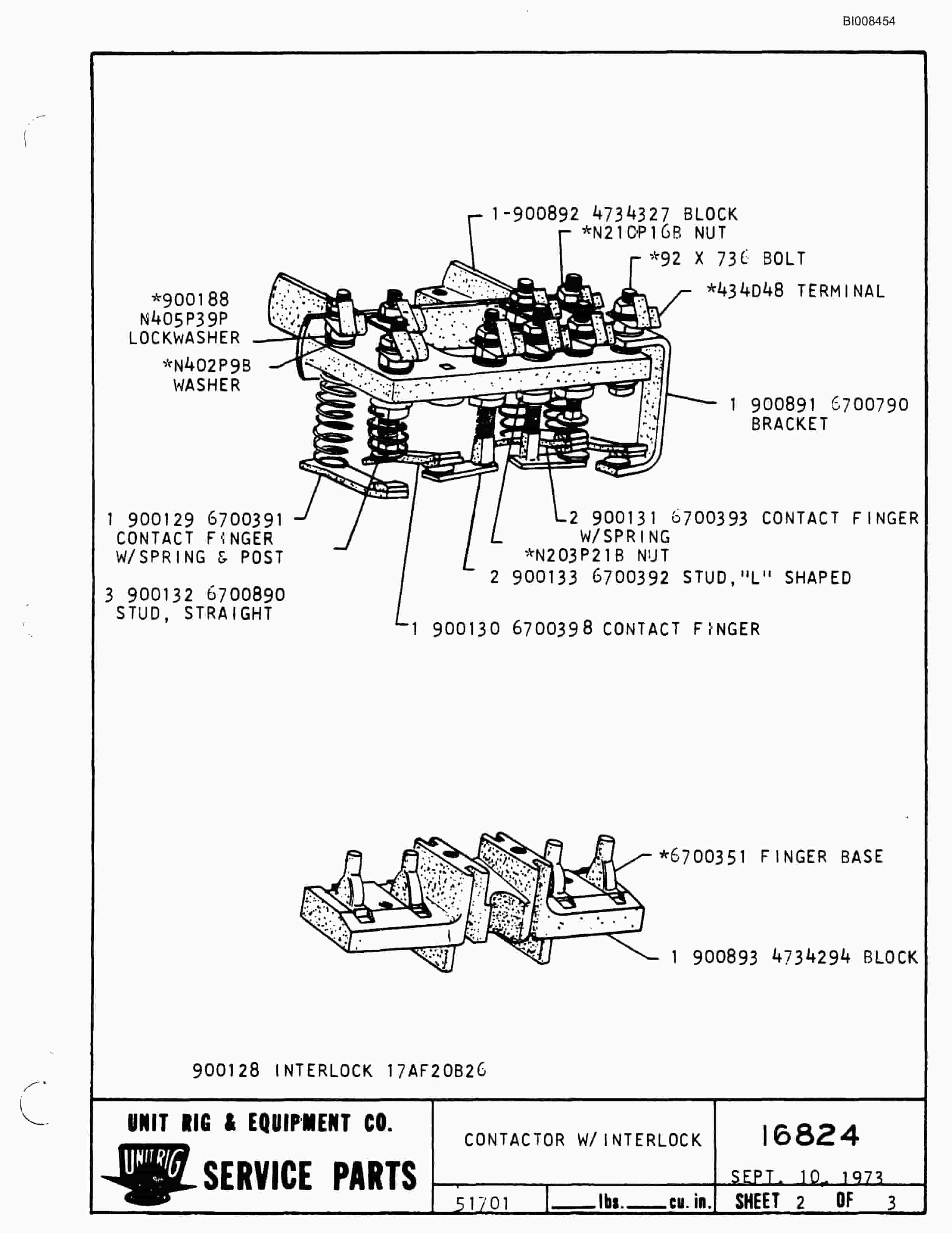 Bucyrus Mark 36 Parts Catalog BI008454-3