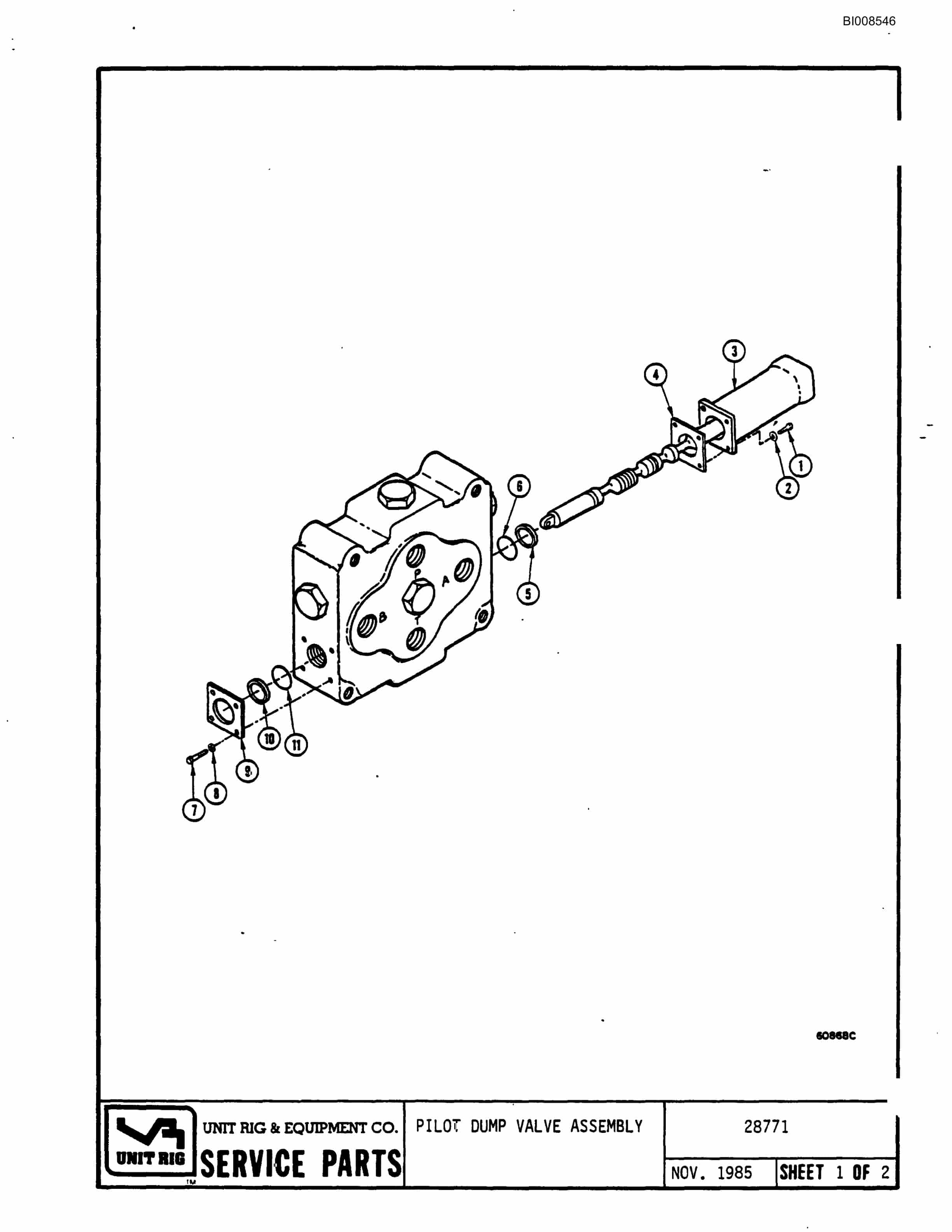 Bucyrus Mark 36 Parts Catalog BI008546-4