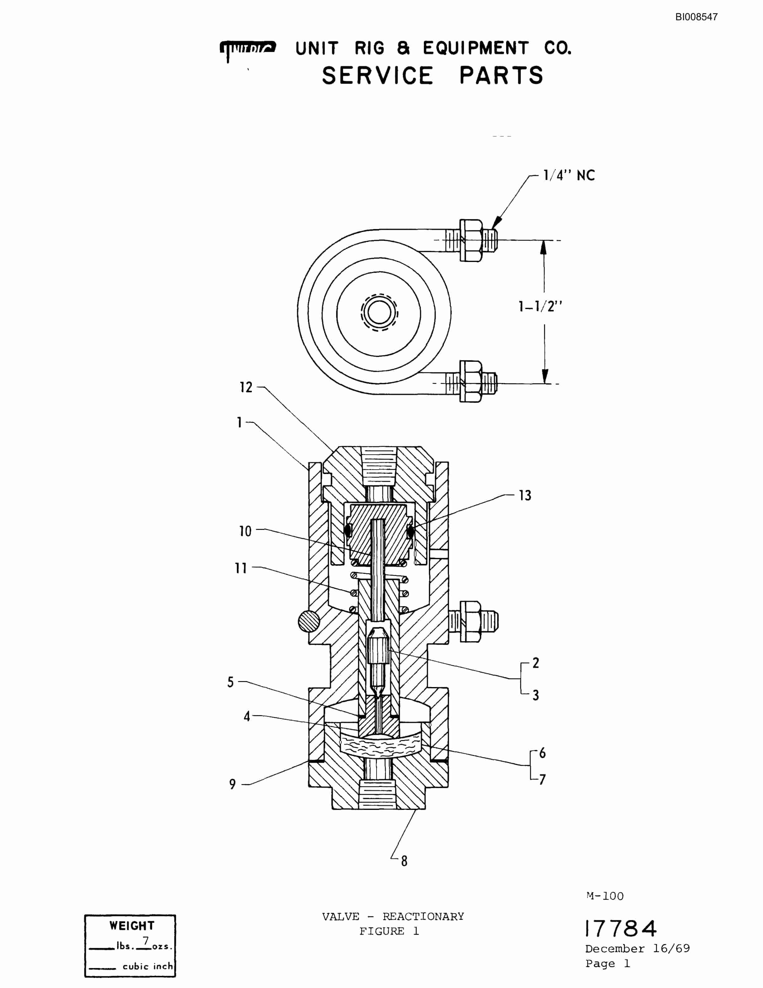 Bucyrus Mark 36 Parts Catalog BI008547-3