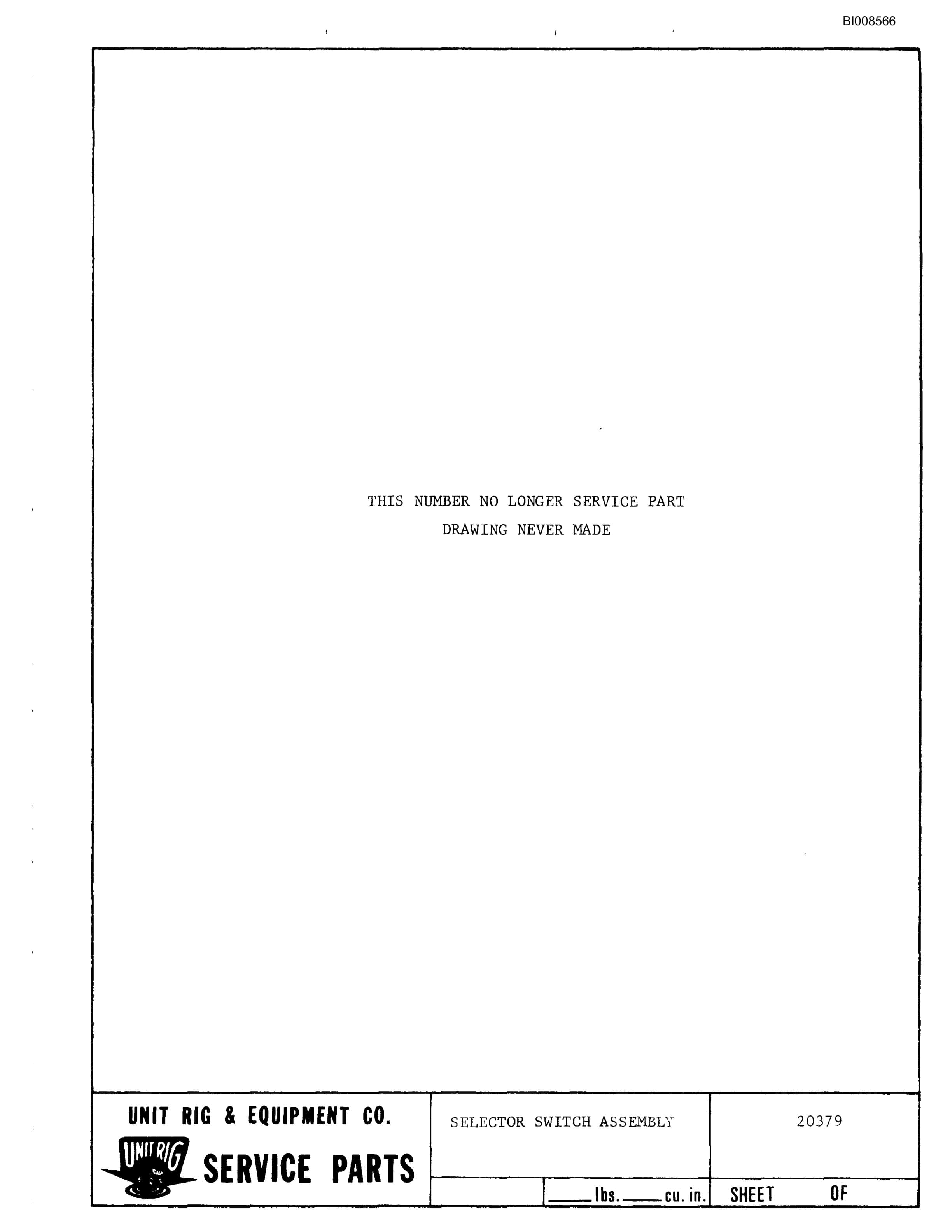 Bucyrus Mark 36 Parts Catalog BI008566-4