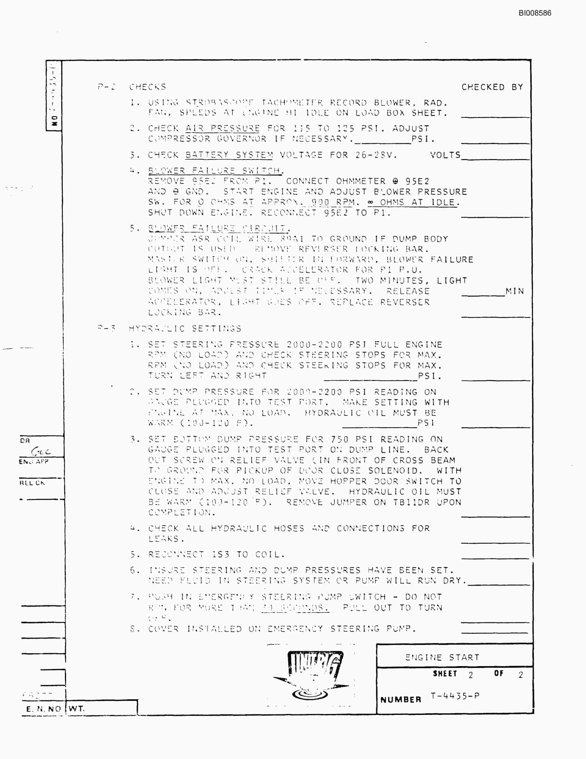 Bucyrus Mark 36 Parts Catalog BI008586-5
