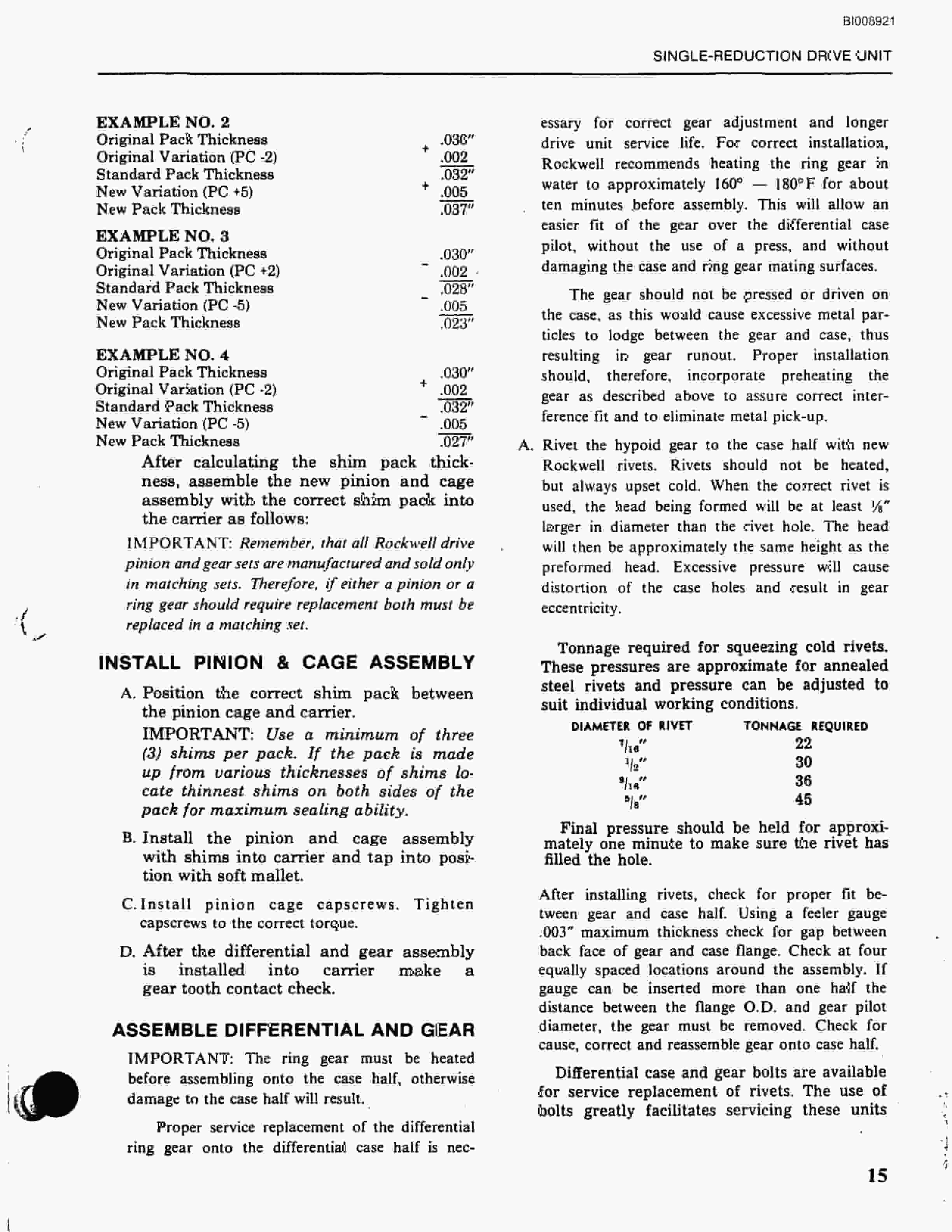 Bucyrus Mark III A Parts Catalog BI008921-4
