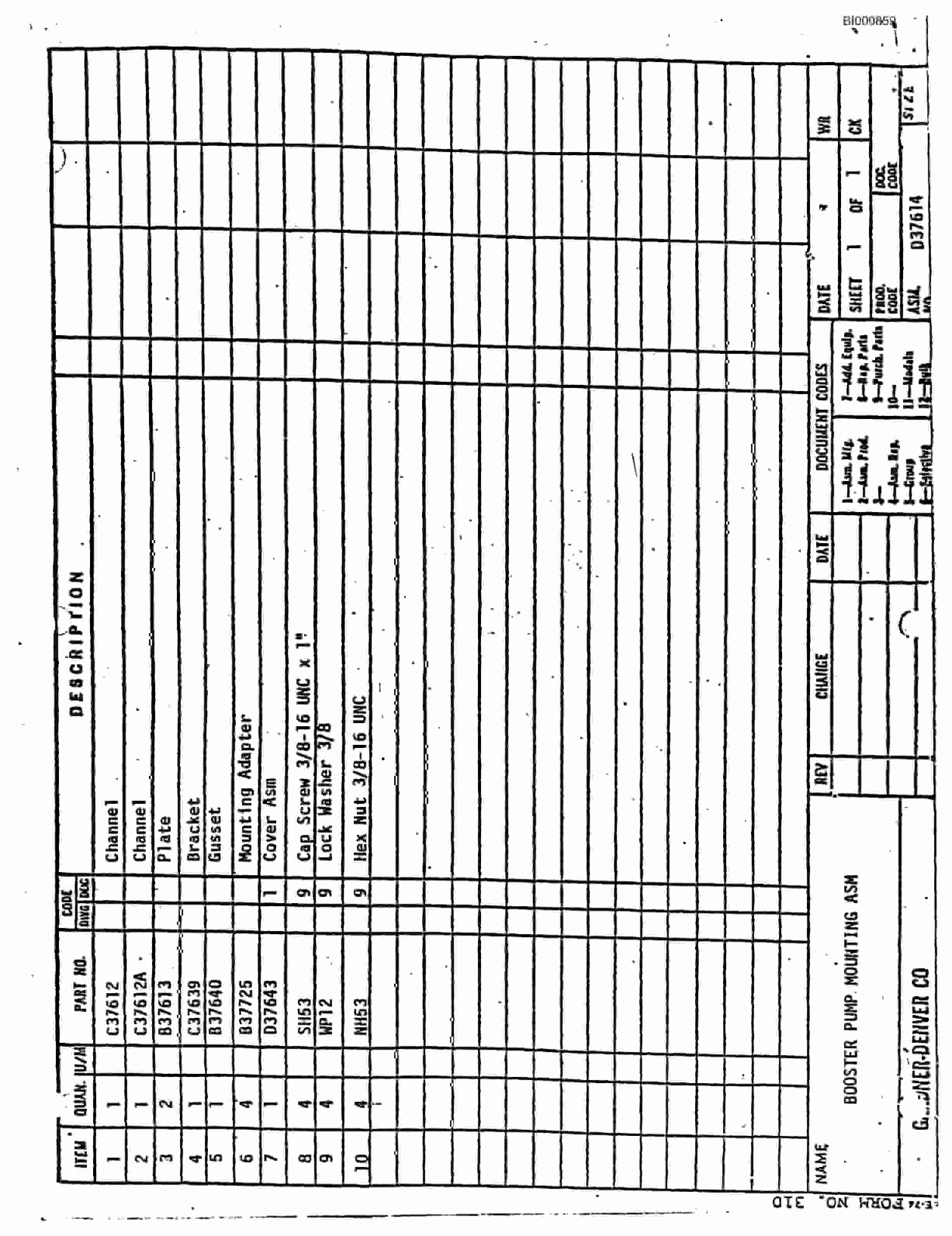 Bucyrus Mark III Hydraulic Jumbo Parts Catalog BI009859-2