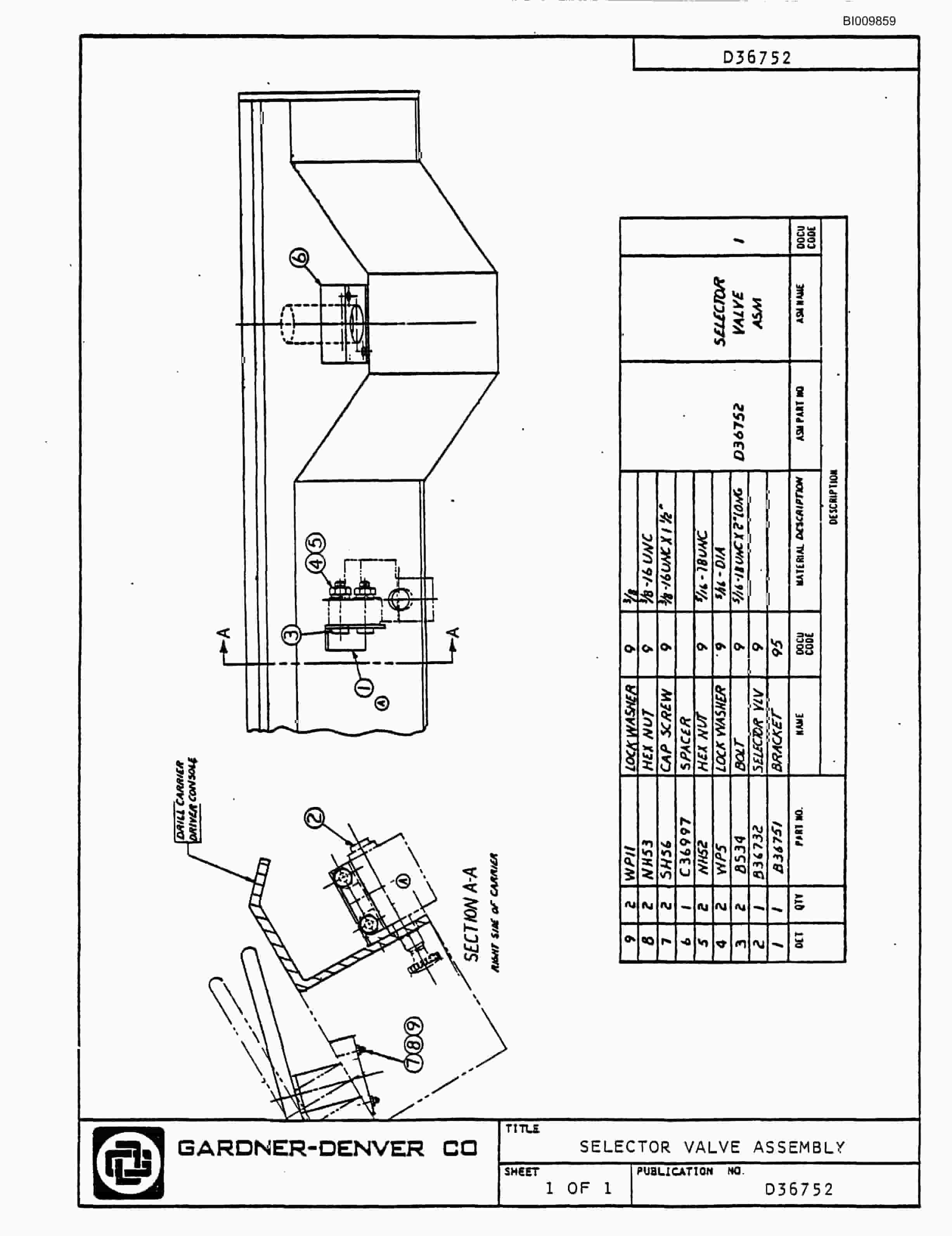 Bucyrus Mark III Hydraulic Jumbo Parts Catalog BI009859-4