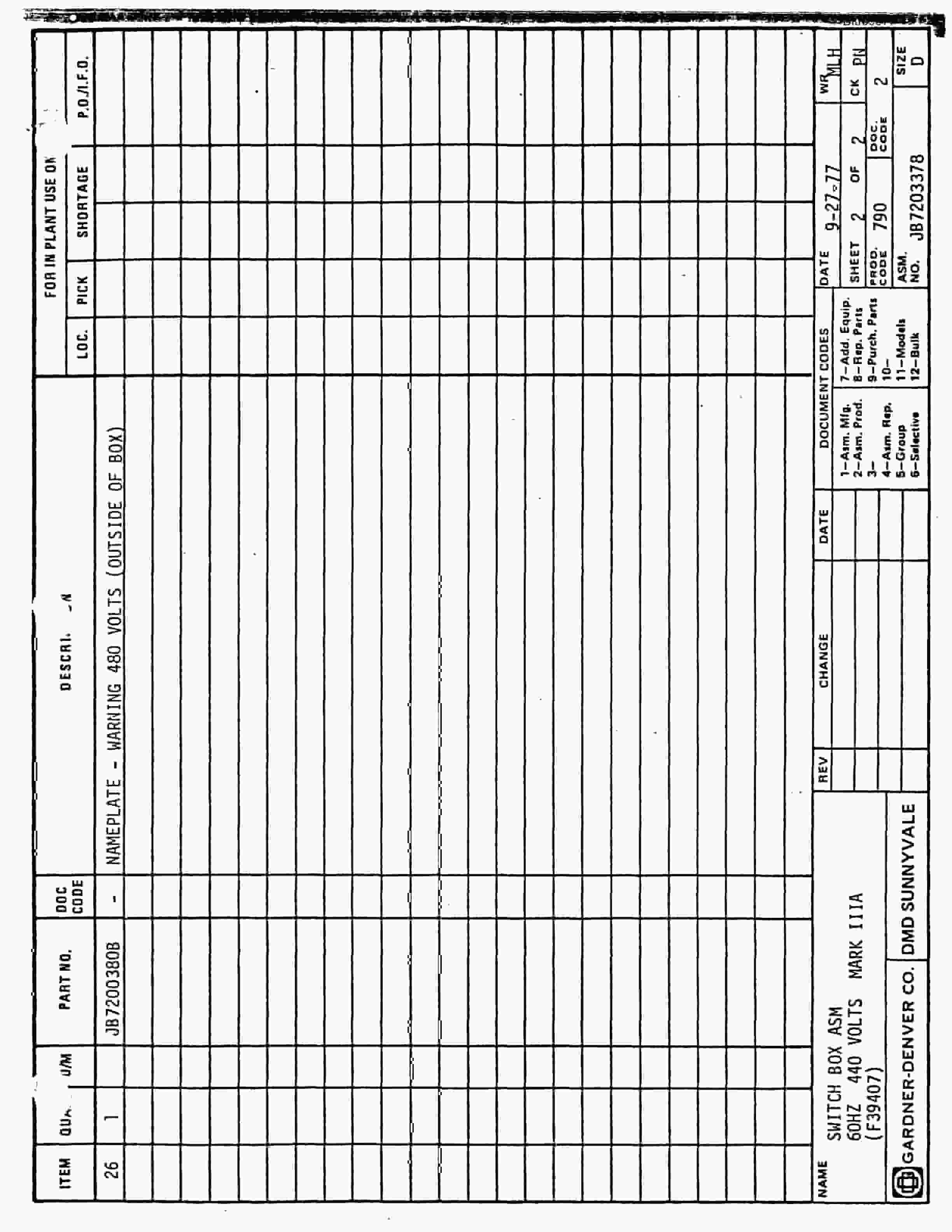 Bucyrus Mark IIIA Hydraulic Jumbo Parts Catalog BI009077-4