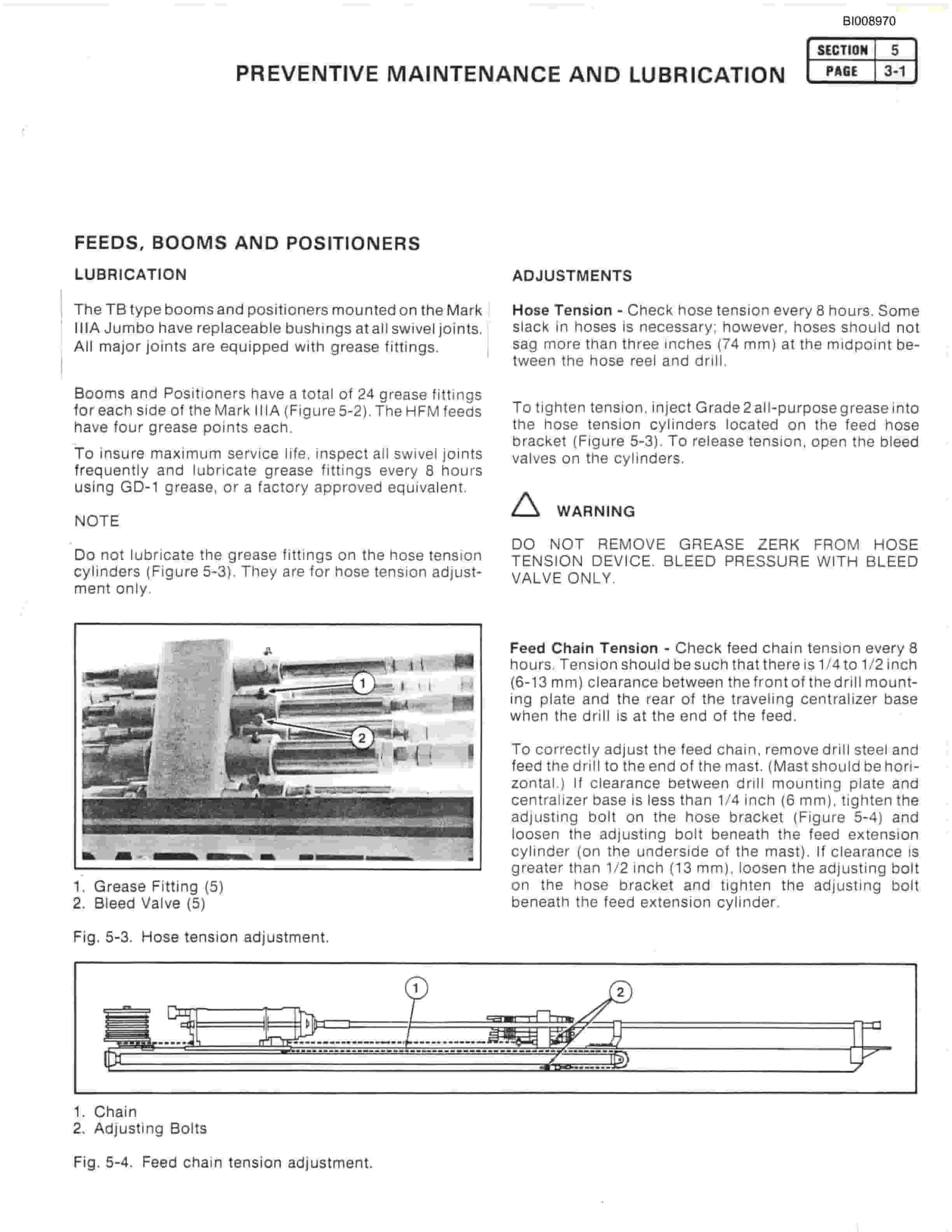 Bucyrus Mark IIIA Hydraulic Jumbo Technical Manual BI008970-4