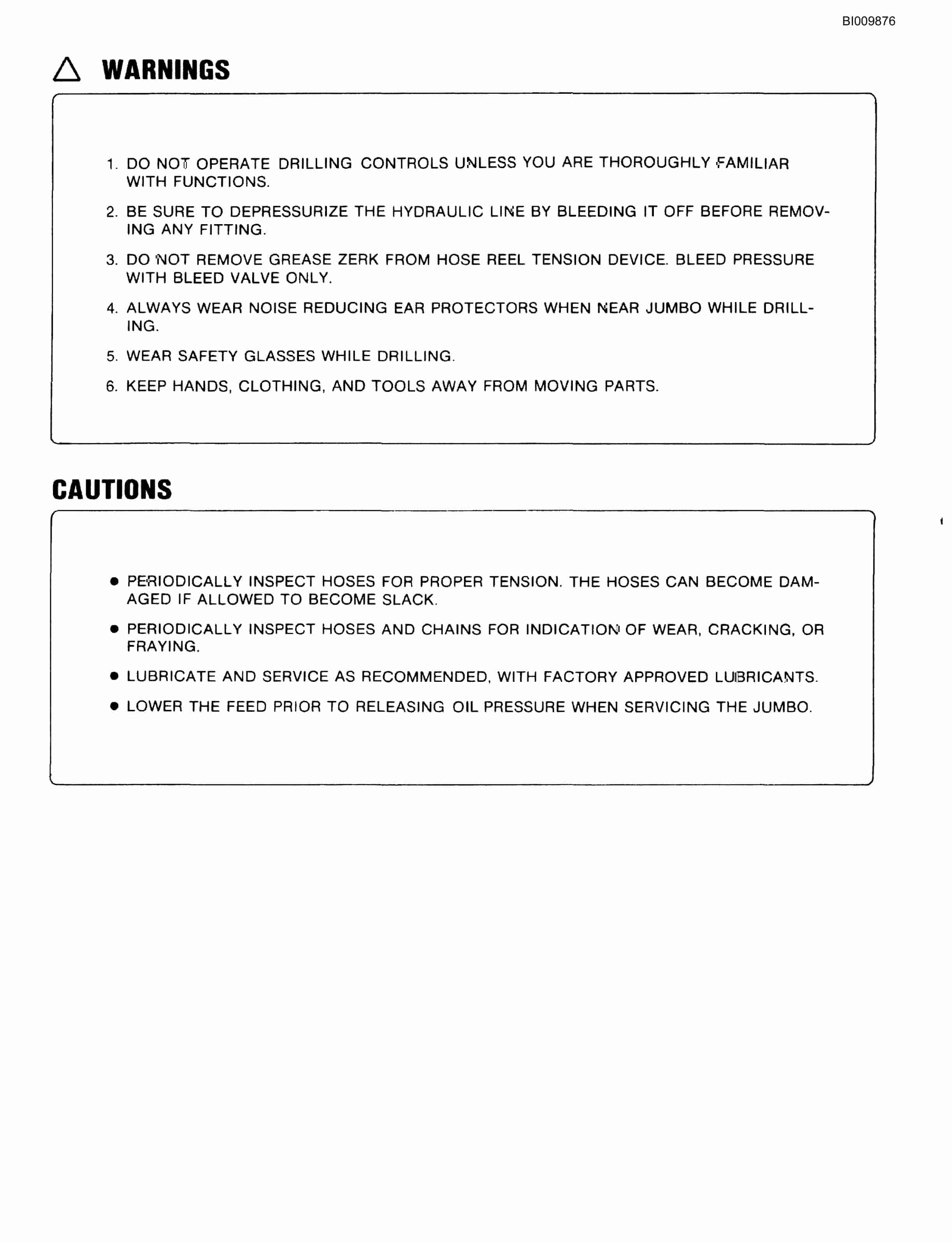 Bucyrus Mark IIIA Hydraulic Jumbo Technical Manual BI009876-4