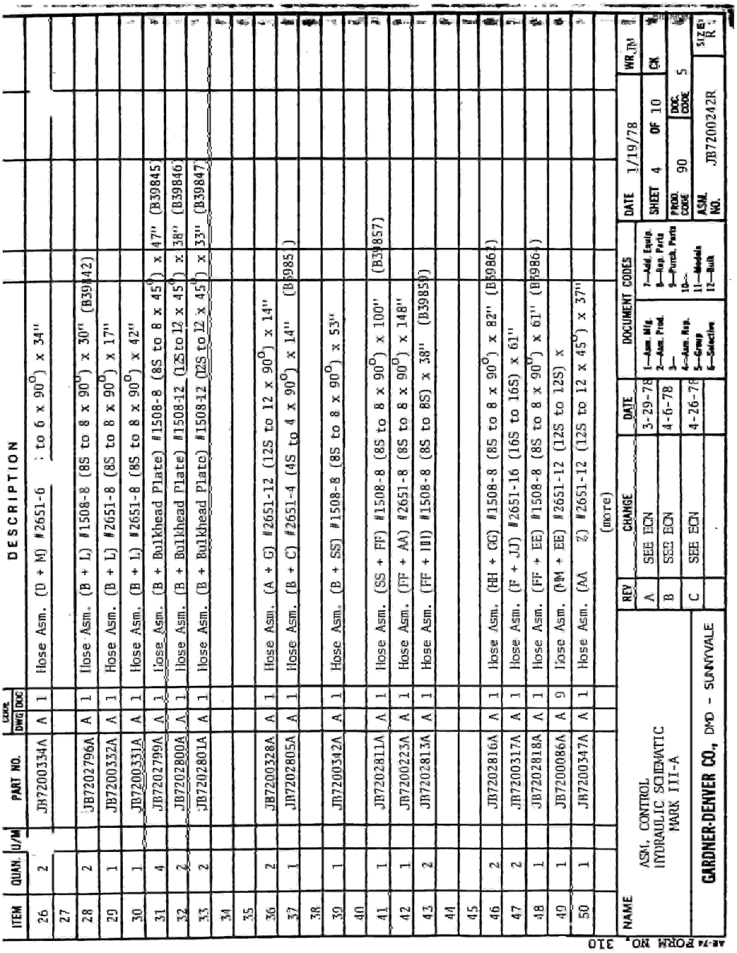 Bucyrus Mark IIIA Jumbo 841 Parts Catalog BI009082-3