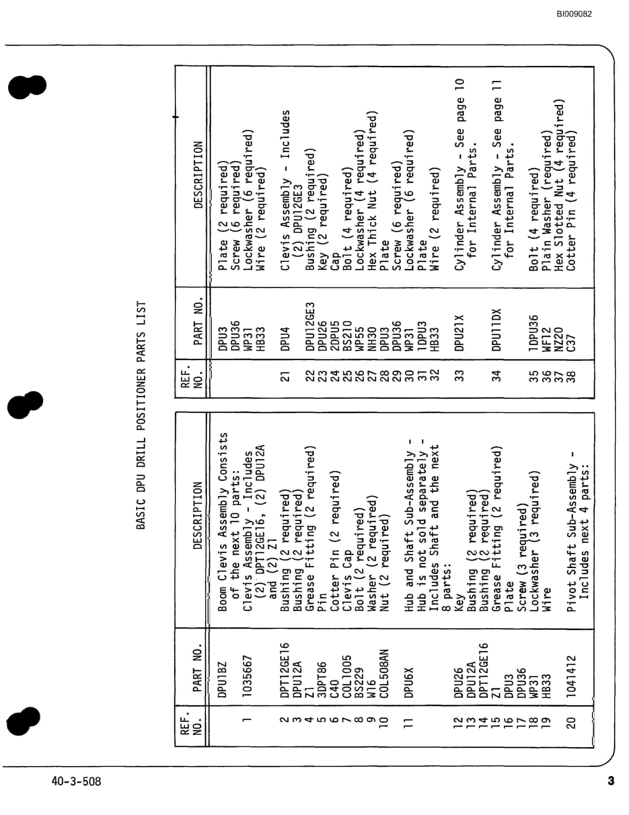 Bucyrus Mark IIIA Jumbo 841 Parts Catalog BI009082-5