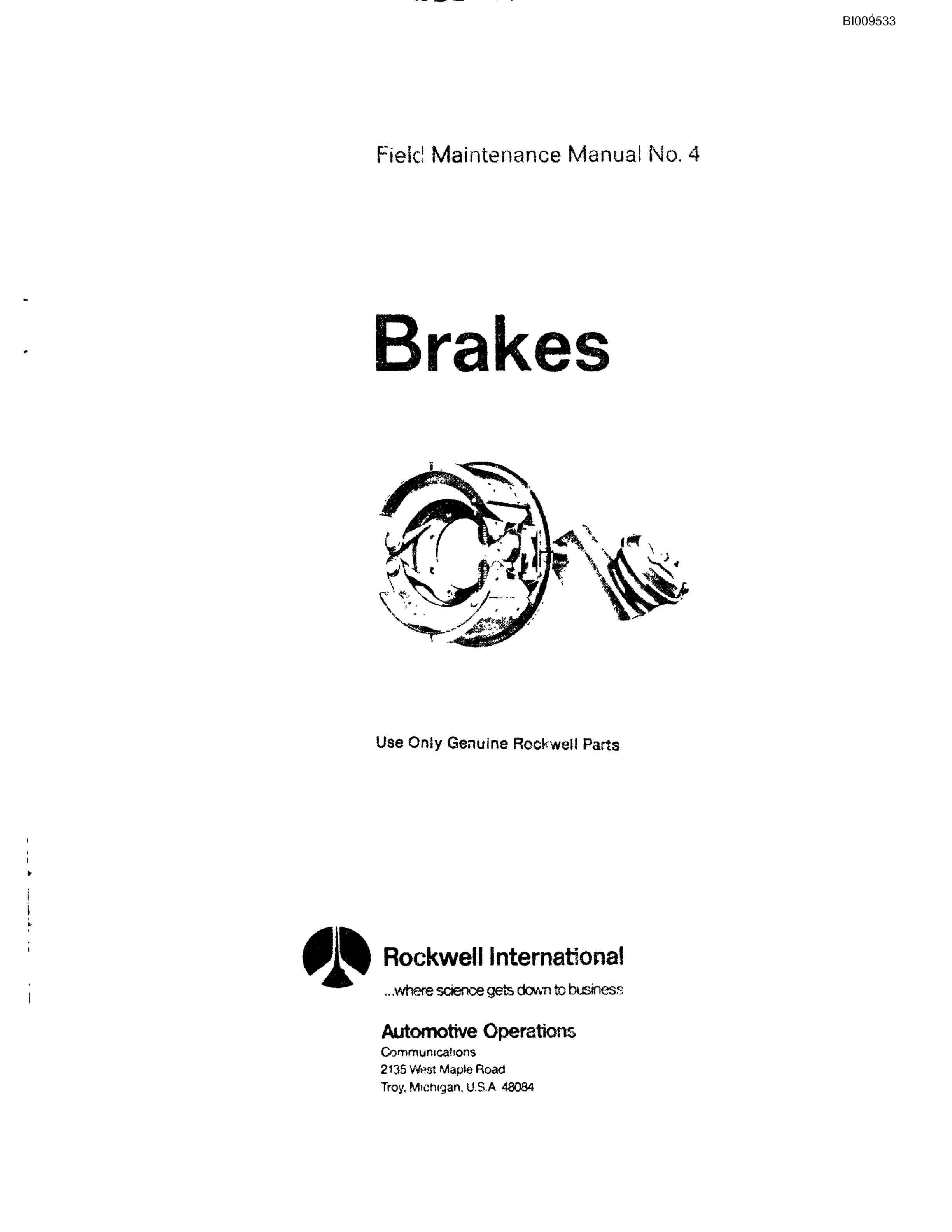 Bucyrus Mark IIIA Parts Catalog BI009533-4