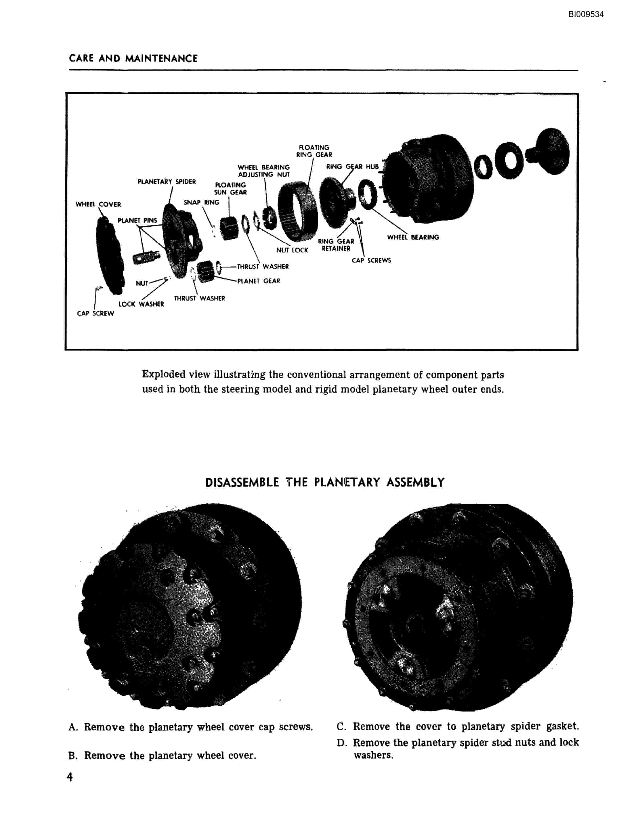 Bucyrus Mark IIIA Parts Catalog BI009534-5
